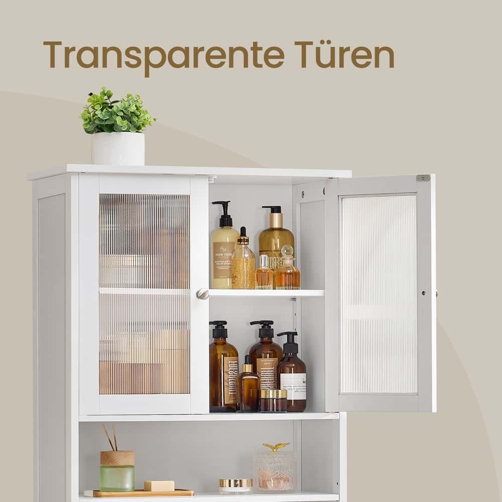 Badezimmerschrank mit verstellbaren Ablagen, Badschrank, Aufbewahrungsschrank Badezimmerschrank mit verstellbaren Ablagen, Badschrank, Aufbewahrungsschrank