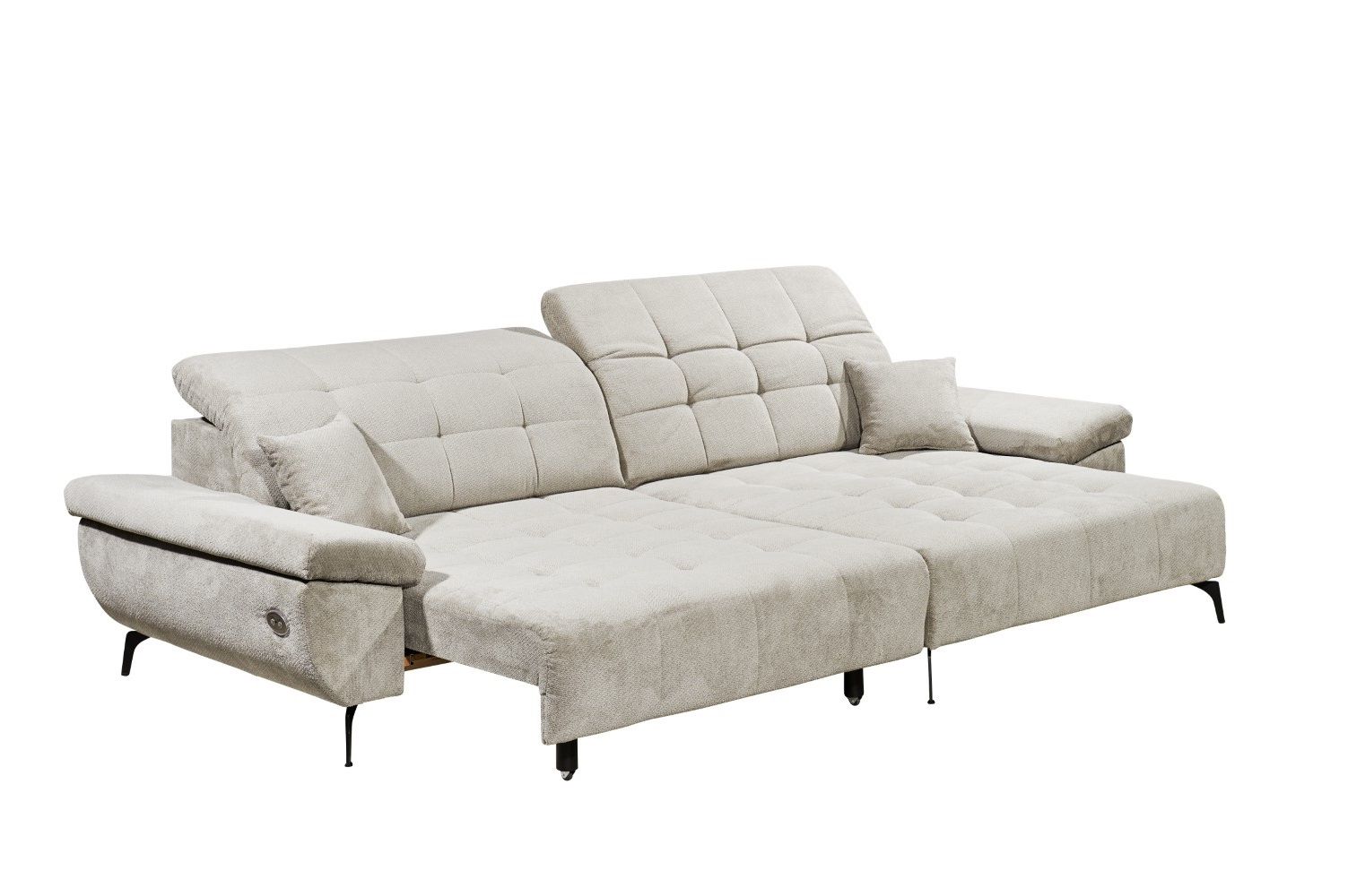 ED Exciting Design Sofa Trogir mit elektrischer Sitztiefe | Mikrofaser Vinci ED Exciting Design Sofa Trogir mit elektrischer Sitztiefe | Mikrofaser Vinci
