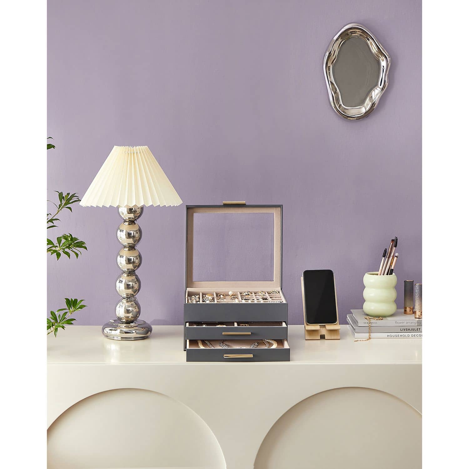 Schmuckbox mit 3 Ebenen-JBC239G02 Schmuckbox mit 3 Ebenen-JBC239G02