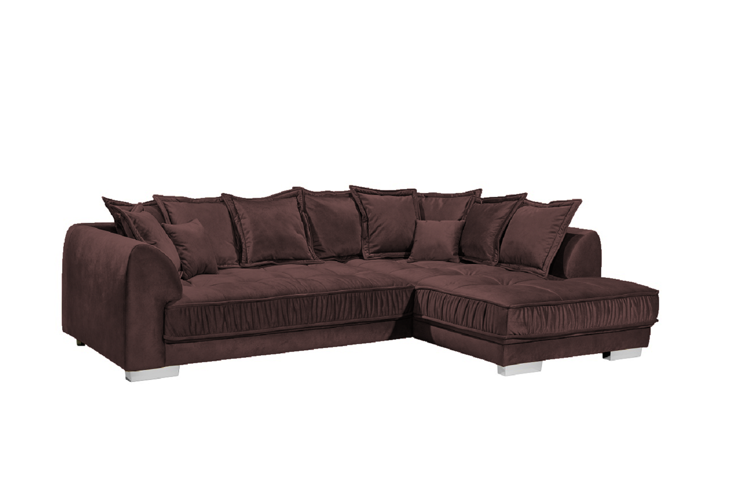 Ecksofa Pascha von ED Exciting Design – Luxus-Mikrofaser