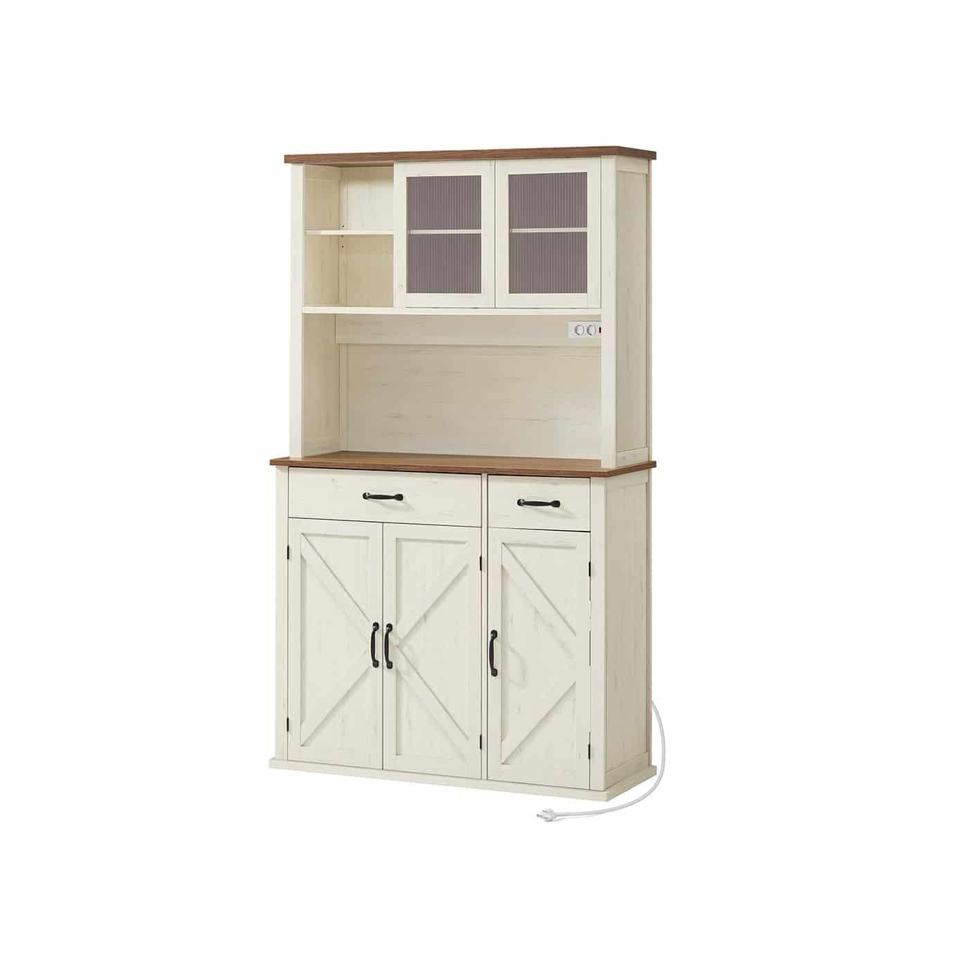 Sideboard mit Beleuchtung und Ladestation im Landhausstil Sideboard mit Beleuchtung und Ladestation im Landhausstil