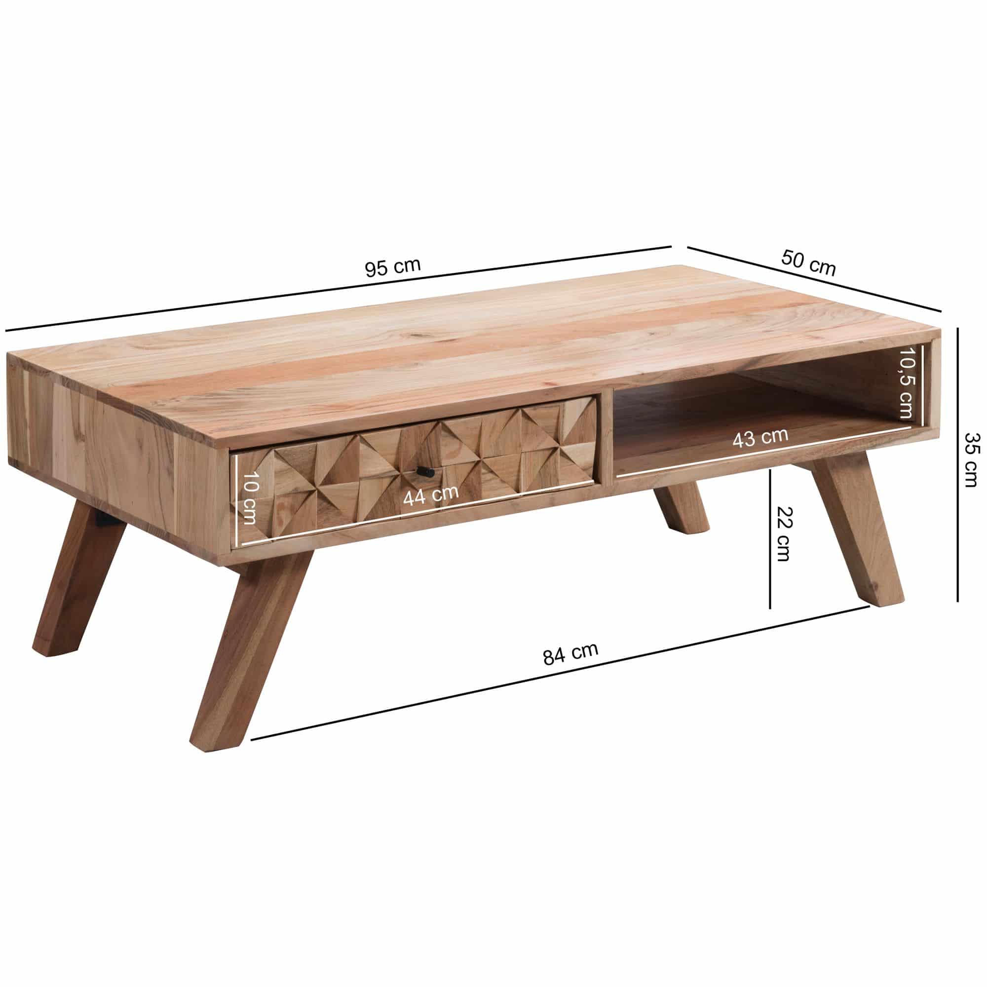47284-WOHNLING-Couchtisch-REWA-95x50x35-cm-Akazie_3 Rewa Couchtisch 95 cm – Wohnling Massivholz