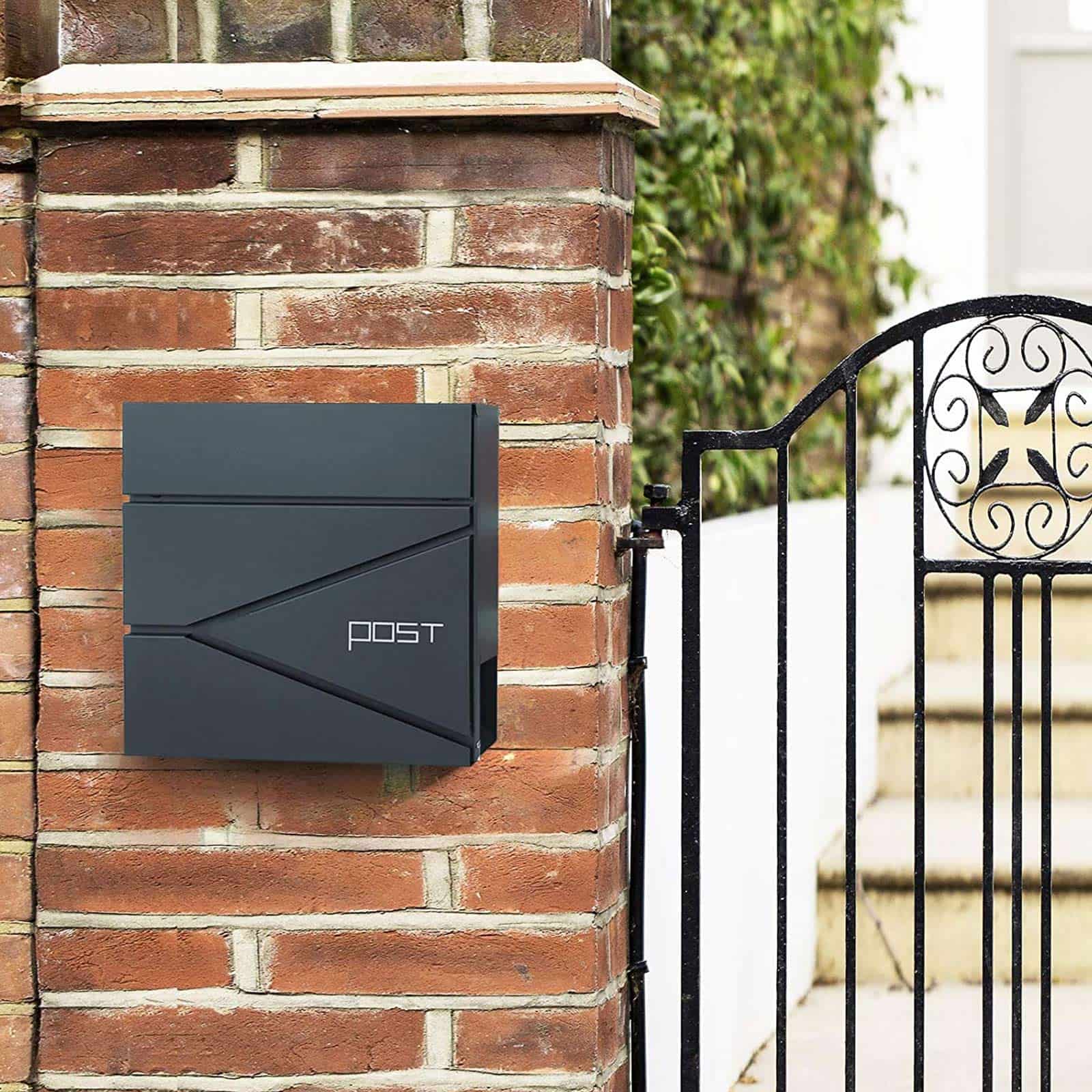Abschließbarer Wandbriefkasten Anthrazit-B34GMB051G02 Abschließbarer Wandbriefkasten Anthrazit-B34GMB051G02