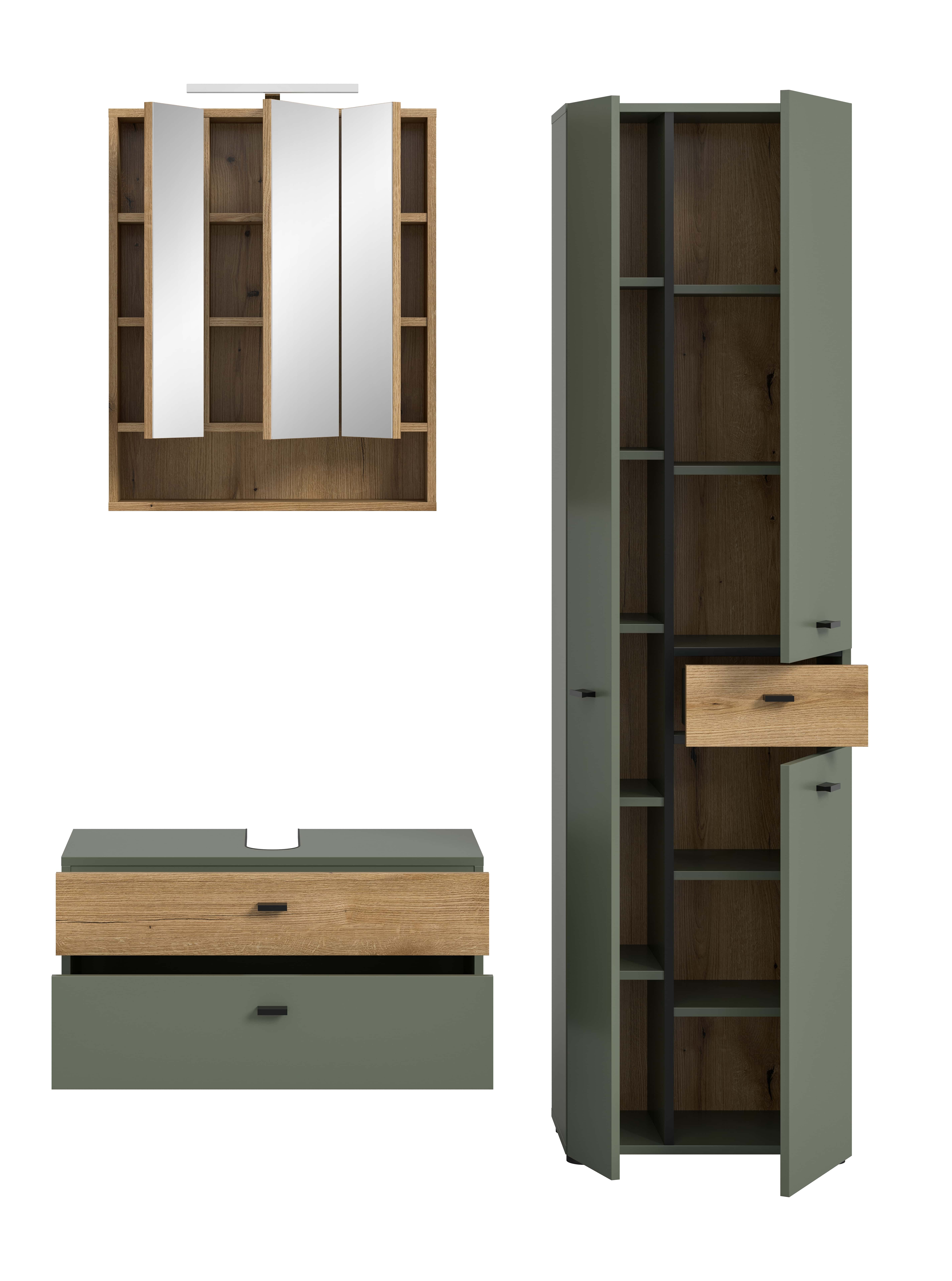 Aqua Badkombination inkl. Beleuchtung Aqua Badkombination inkl. Beleuchtung