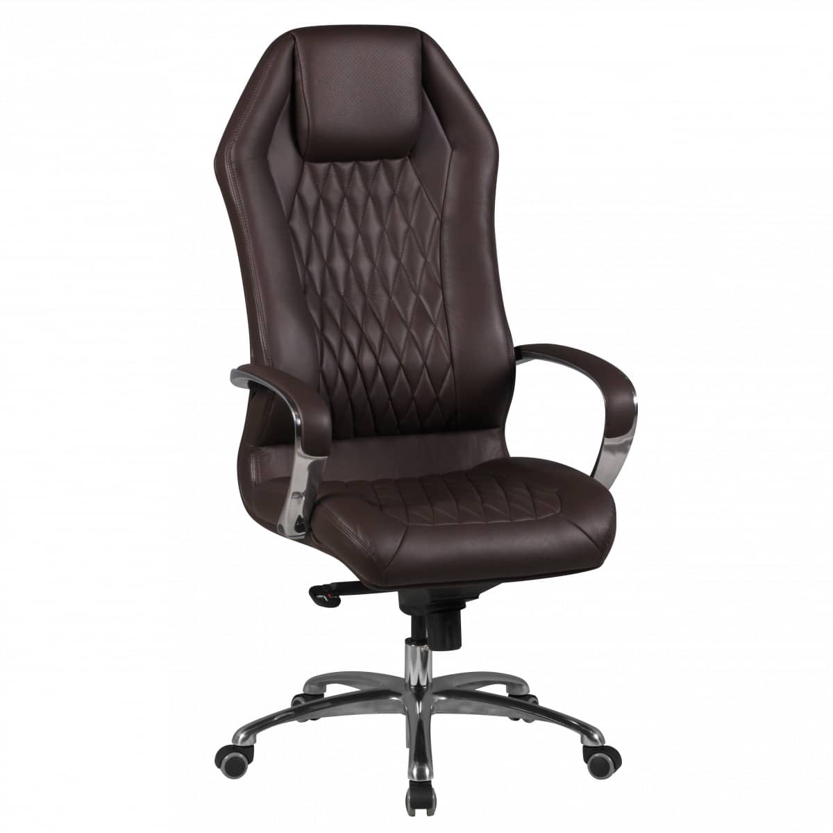 40237-AMSTYLE-Chefsessel-Monterey-Echtleder-SPM1-29RLB4d9sskHuDH Bürostuhl MONTEREY Echt-Leder Braun Schreibtischstuhl 120KG Chefsessel hohe Rückenlehne mit Kopfstütze X-XL