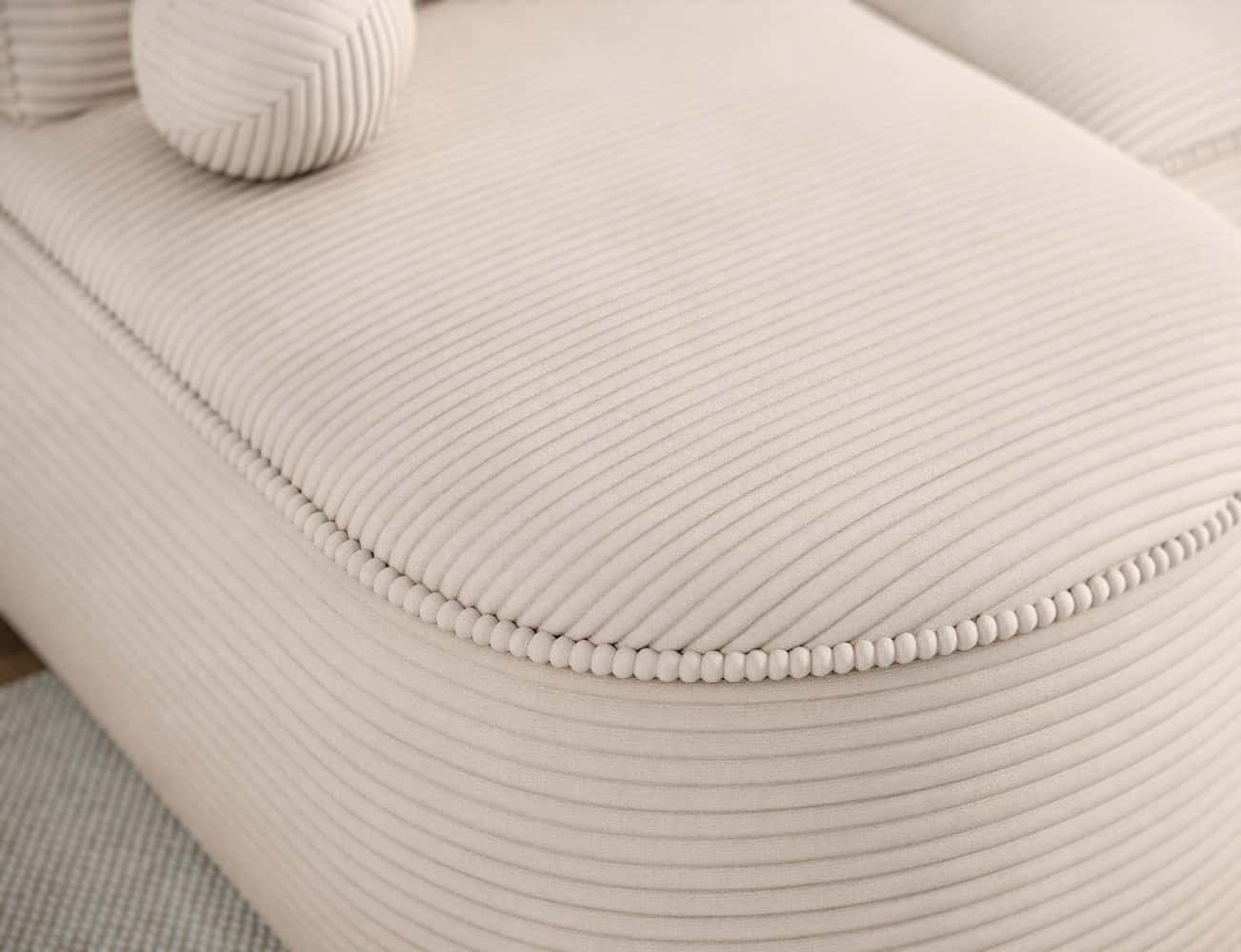 Ecksofa Livosa Cord Jarell mit Schlaffunktion | Eltap | Jarell