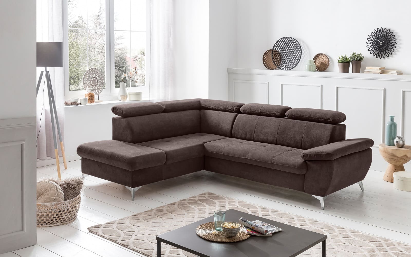 Gisele Ecksofa mit Schlaffunktion und Bettkasten - Cotta Gisele Ecksofa mit Schlaffunktion und Bettkasten - Cotta