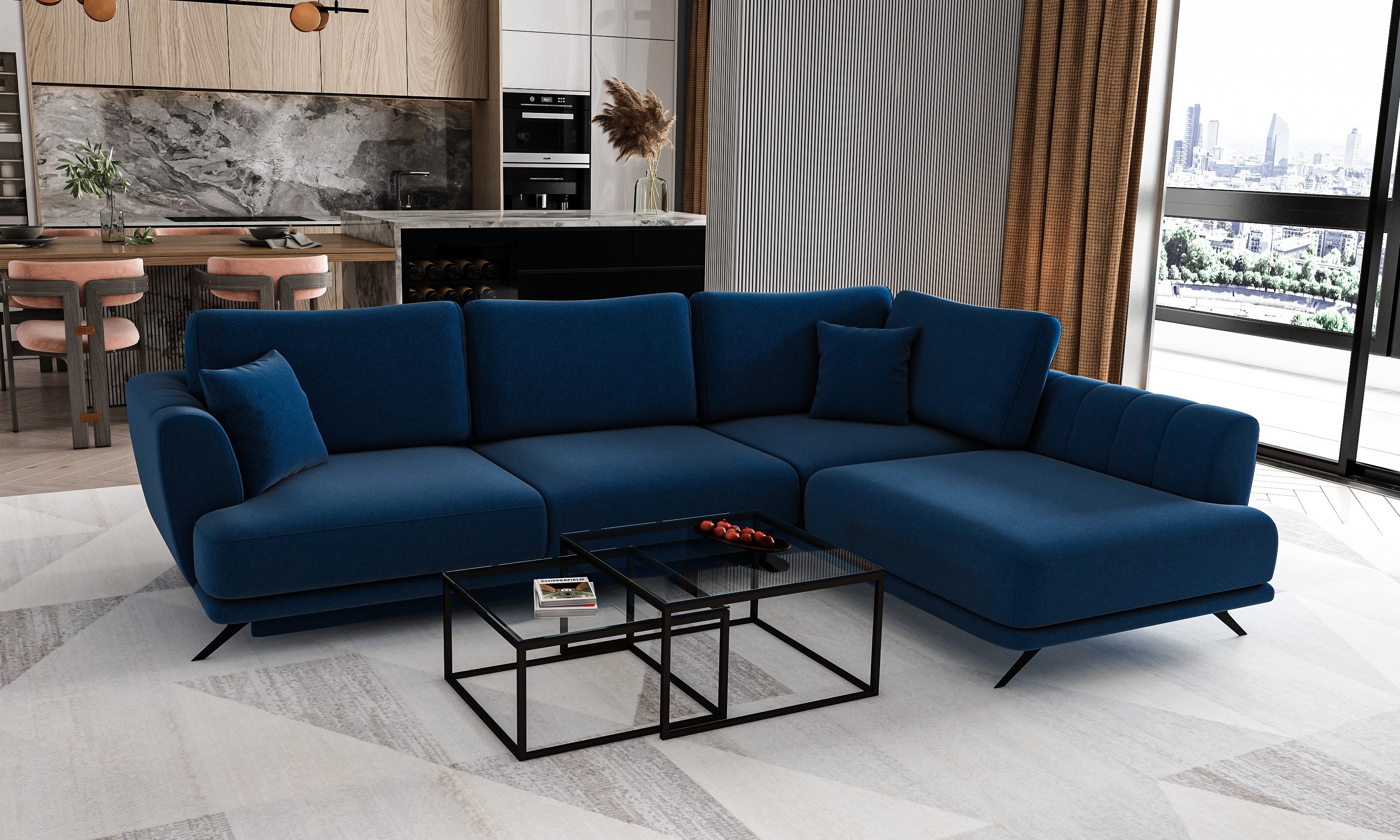 Lagos Ecksofa mit Schlaffunktion und Stauraum - Stilvoll und Komfortabel Lagos Ecksofa mit Schlaffunktion und Stauraum - Stilvoll und Komfortabel