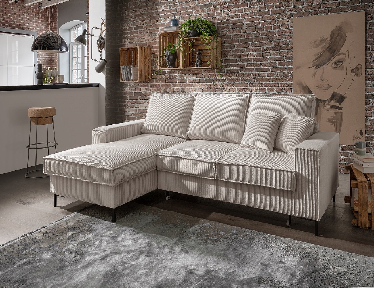 Ecksofa Rom – Die Wohlfühloase mit Schlaffunktion Ecksofa Rom – Die Wohlfühloase mit Schlaffunktion