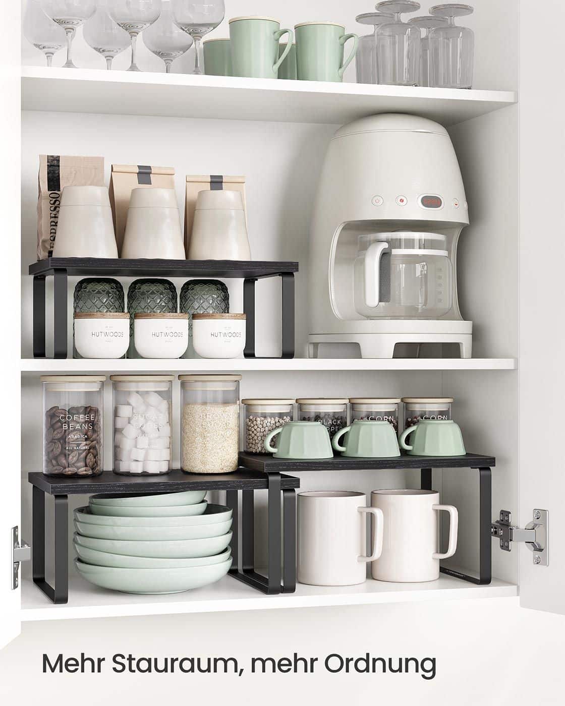 Gewürzregal 3er Set stapelbar und erweiterbar anthrazitgrau-mattschwarz Gewürzregal 3er Set stapelbar und erweiterbar anthrazitgrau-mattschwarz