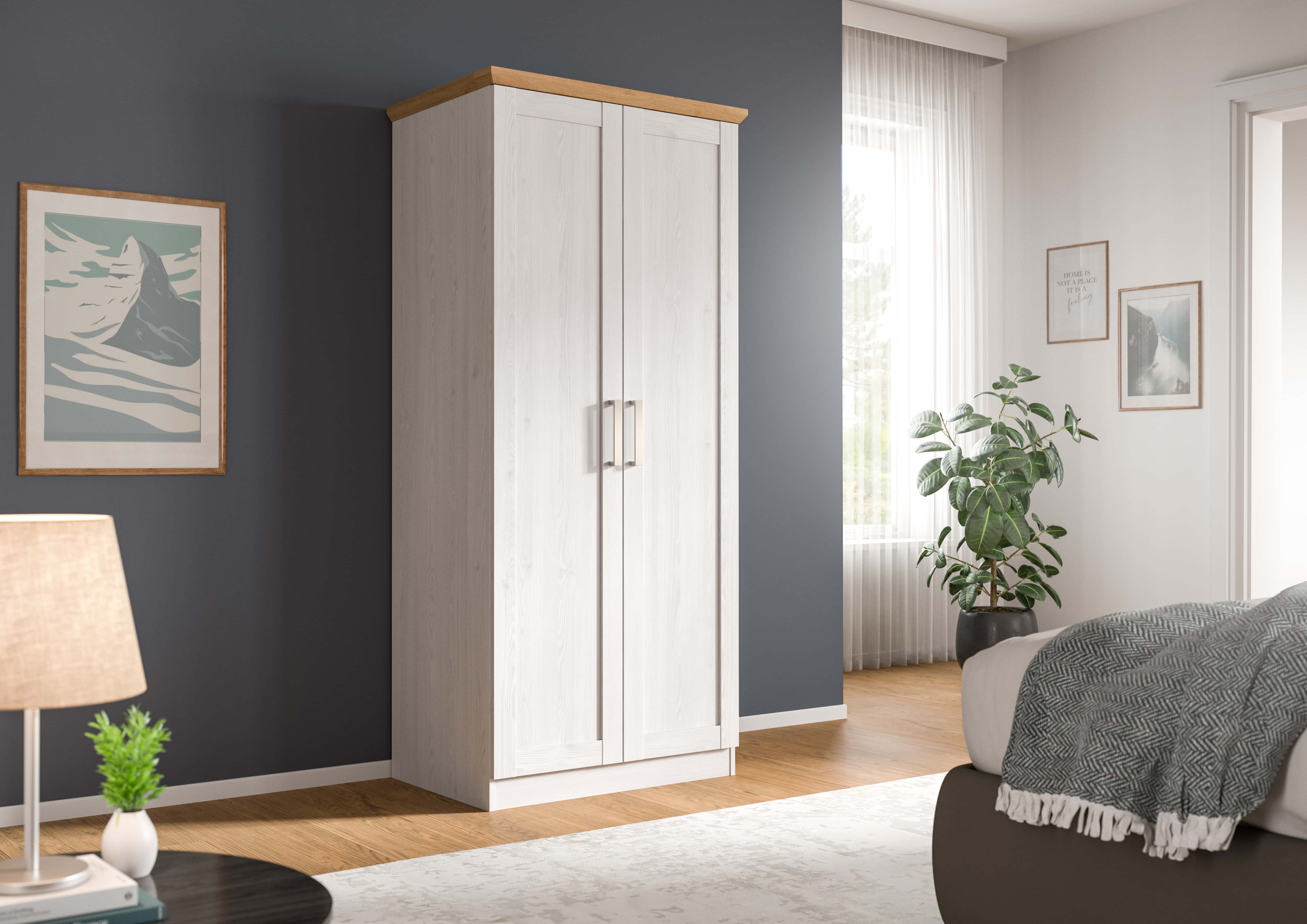 Florenz Kleiderschrank 2-türig