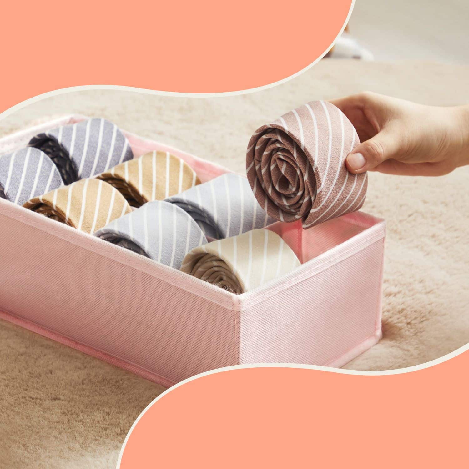 Unterwäsche-Organizer für BHs rosa Unterwäsche-Organizer für BHs rosa