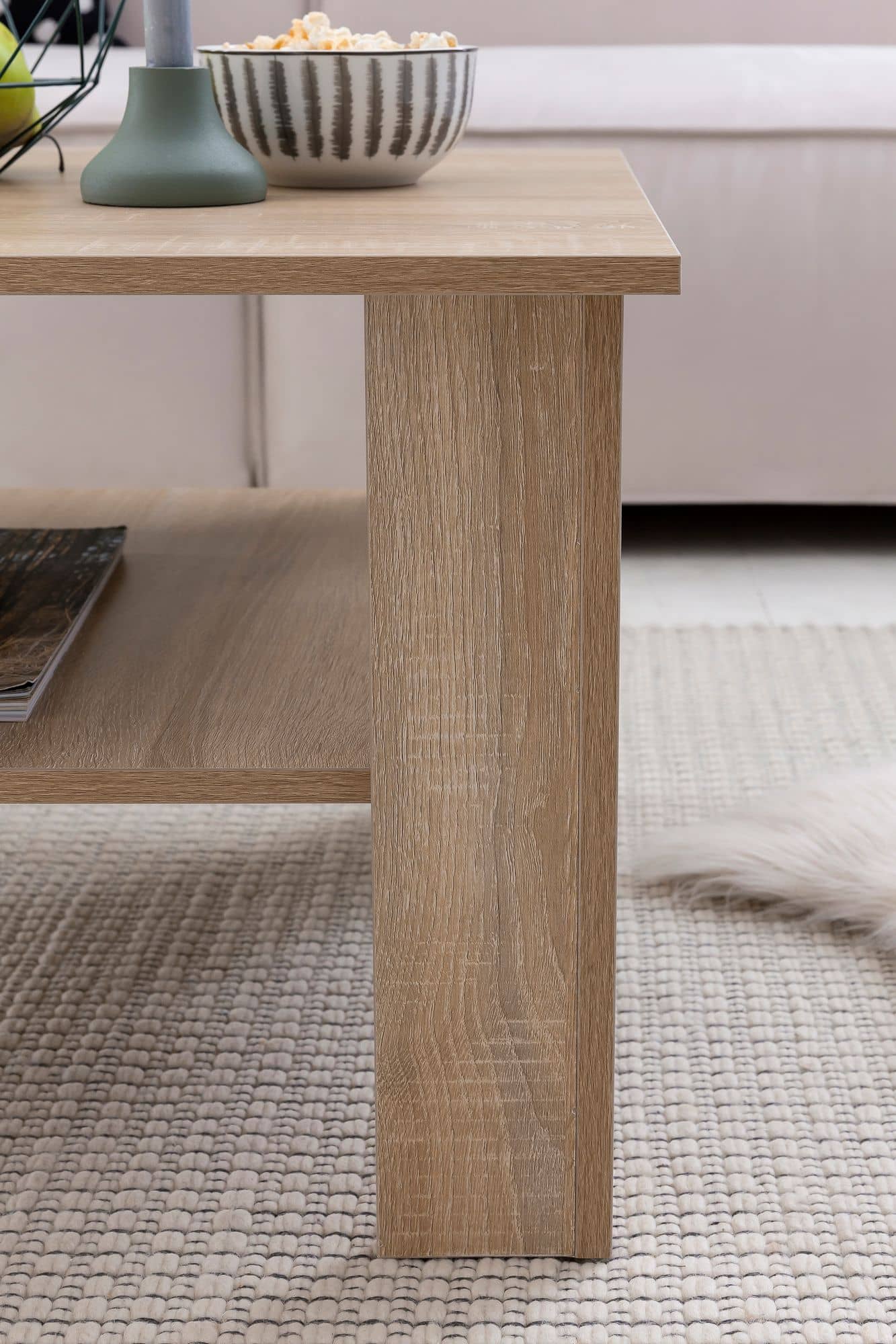 48493-WOHNLING-Couchtisch-GINA-60x60x42-cm-Sonoma_6 Couchtisch WL5.833 Sonoma Eiche 60x42x60 cm Design Holztisch mit Ablage