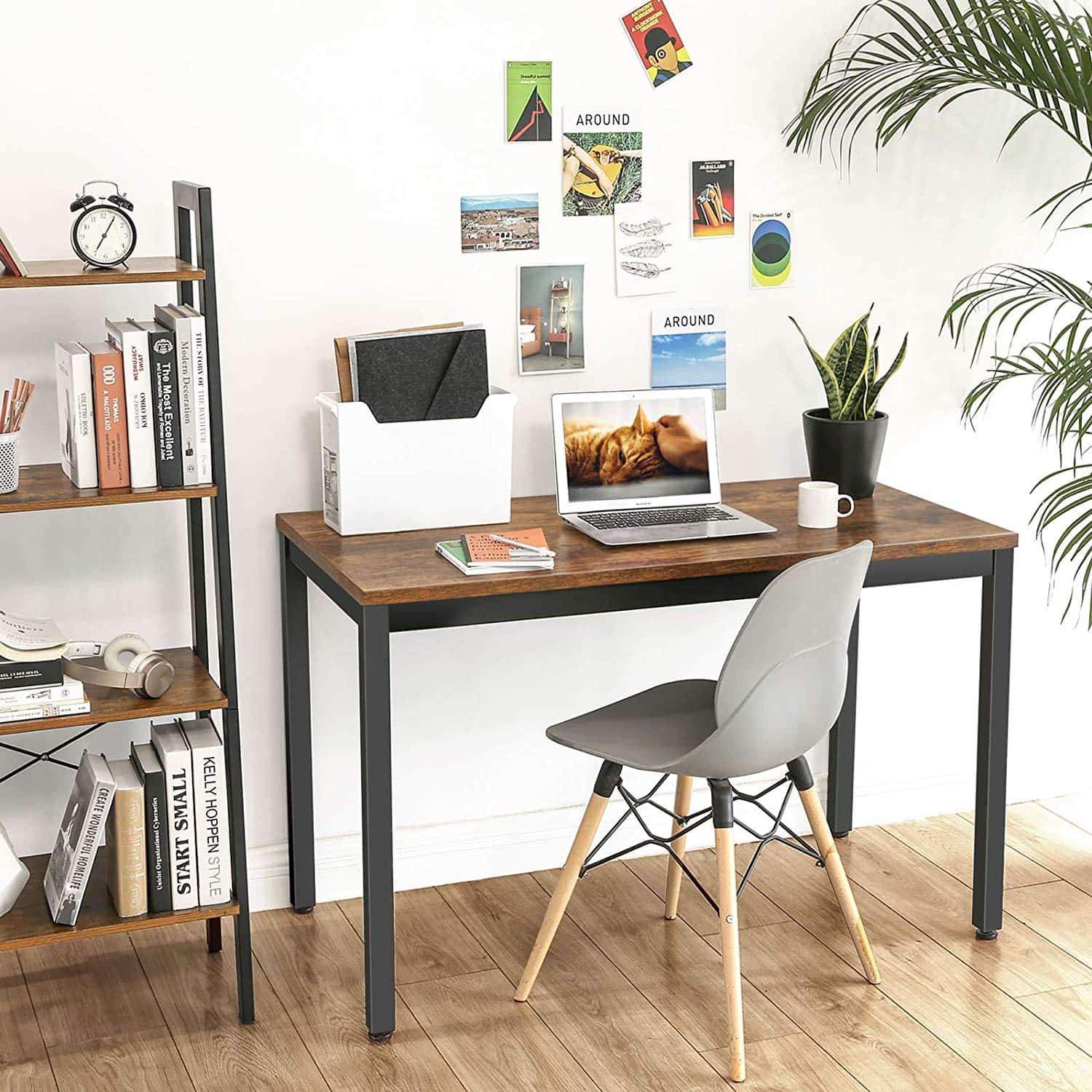 Metal-Frame-Computer-Desk-LWD64X-3kic0TPnJG6Tfh Schlichter Schreibtisch Industrie-Design