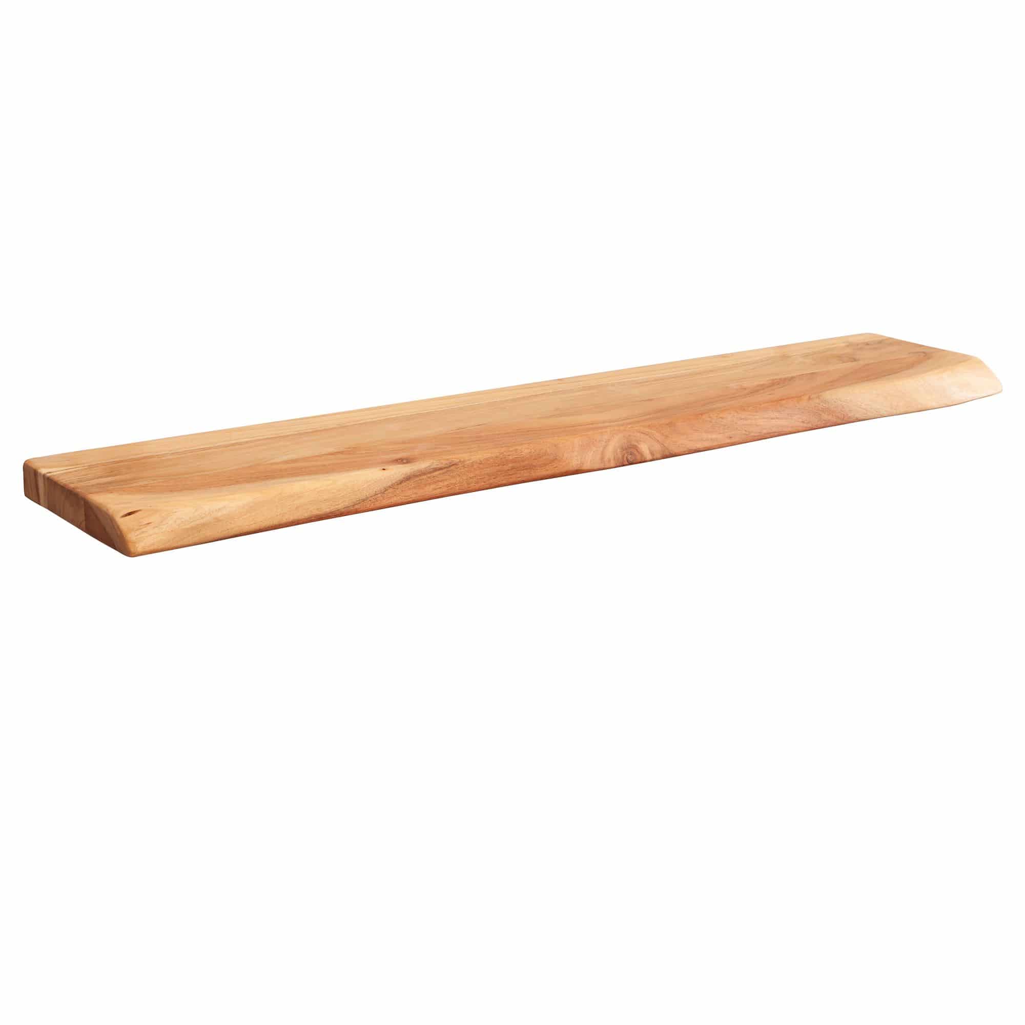 Wandregal mit Baumkante Akazie Massivholz 80 cm Wandregal mit Baumkante Akazie Massivholz 80 cm