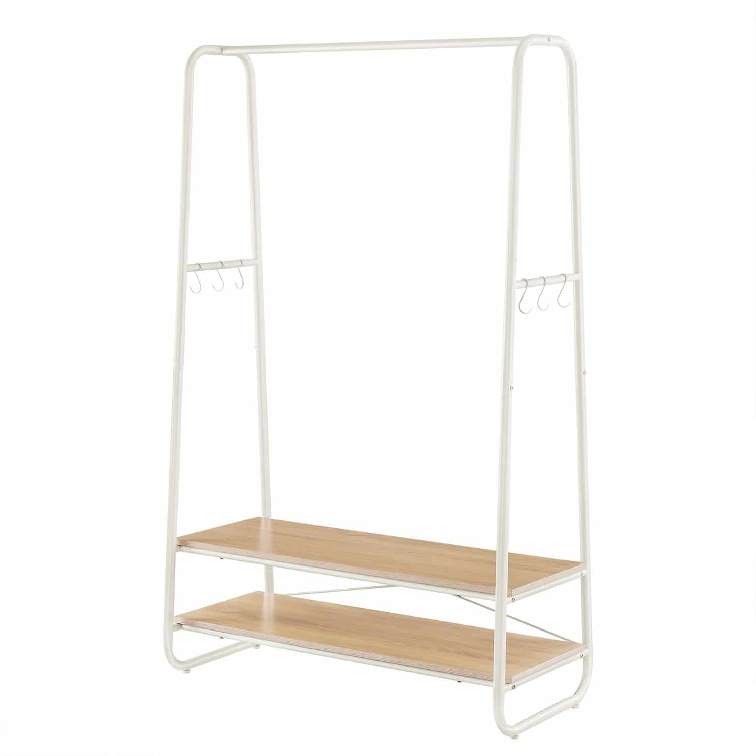 Kleiderständer, Garderobenständer, 2 Ablagen