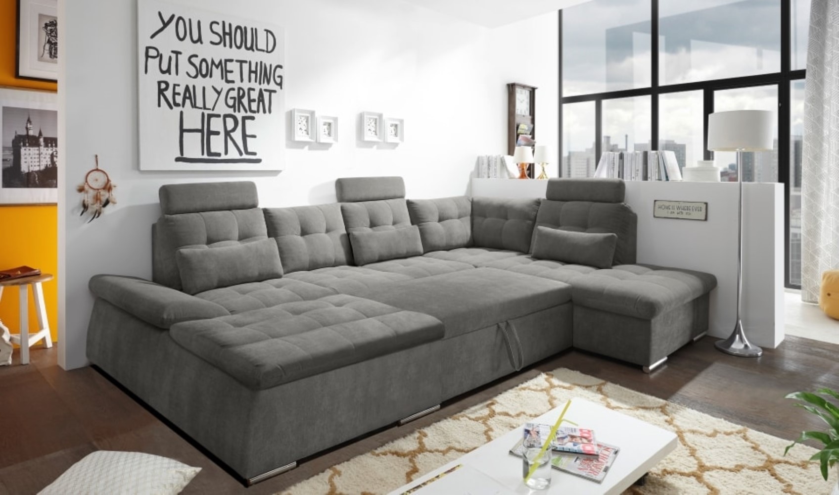 Nalo Wohnlandschaft mit Schlaffunktion – Ihre Entspannungsoase für Zuhause Nalo Wohnlandschaft mit Schlaffunktion – Ihre Entspannungsoase für Zuhause