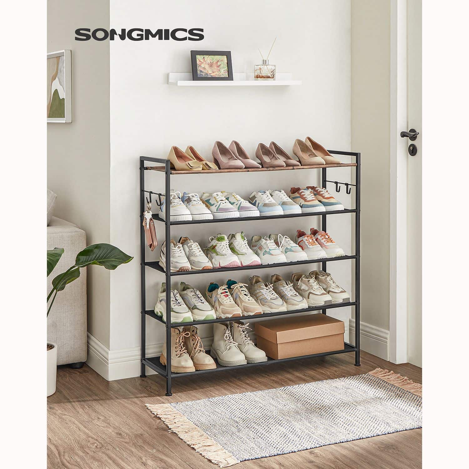 Schuhregal mit 5 Ebenen-LMR035B01 Schuhregal mit 5 Ebenen-LMR035B01