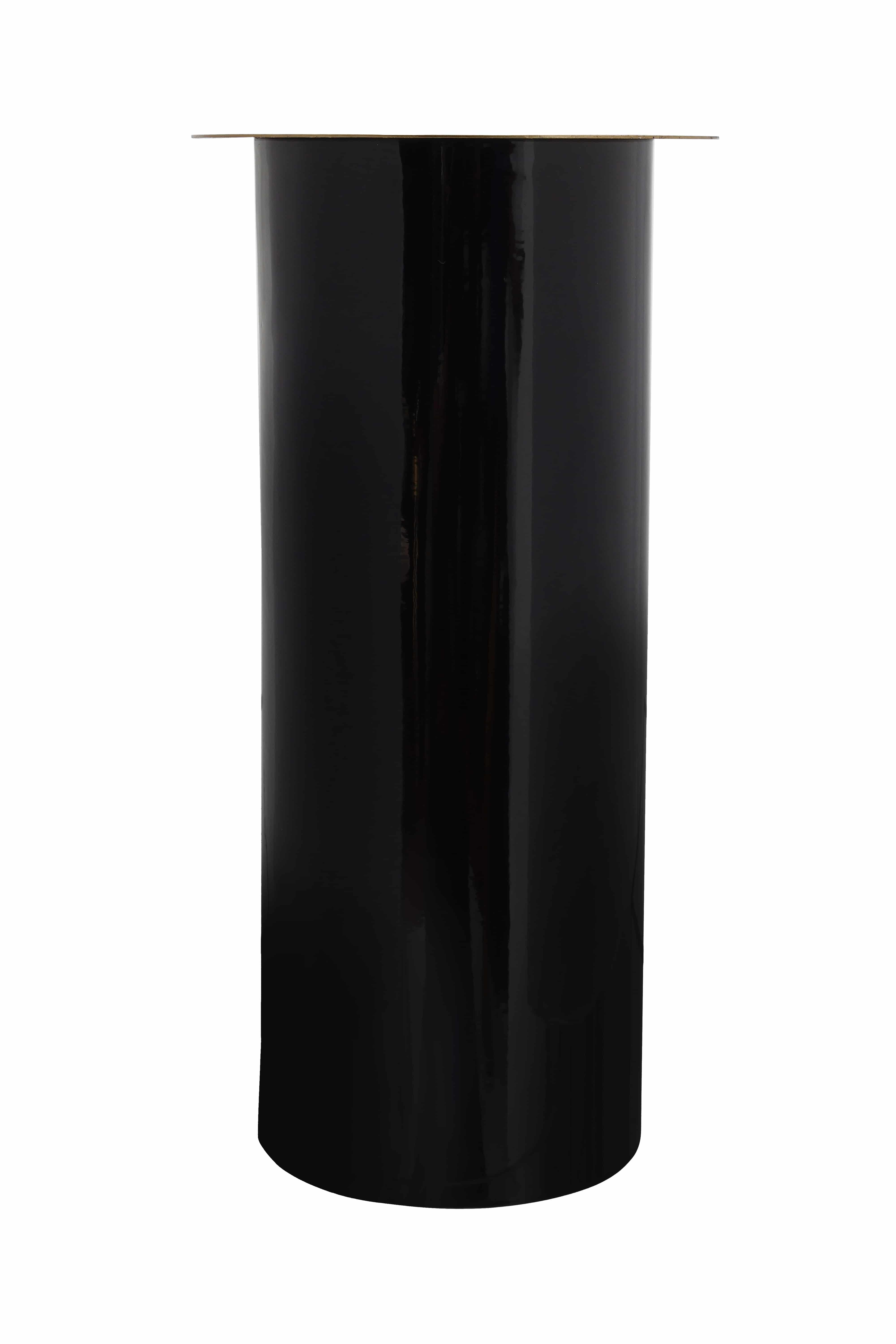 Bodenkerzenständer Art Deco 165 Taupe / Gold