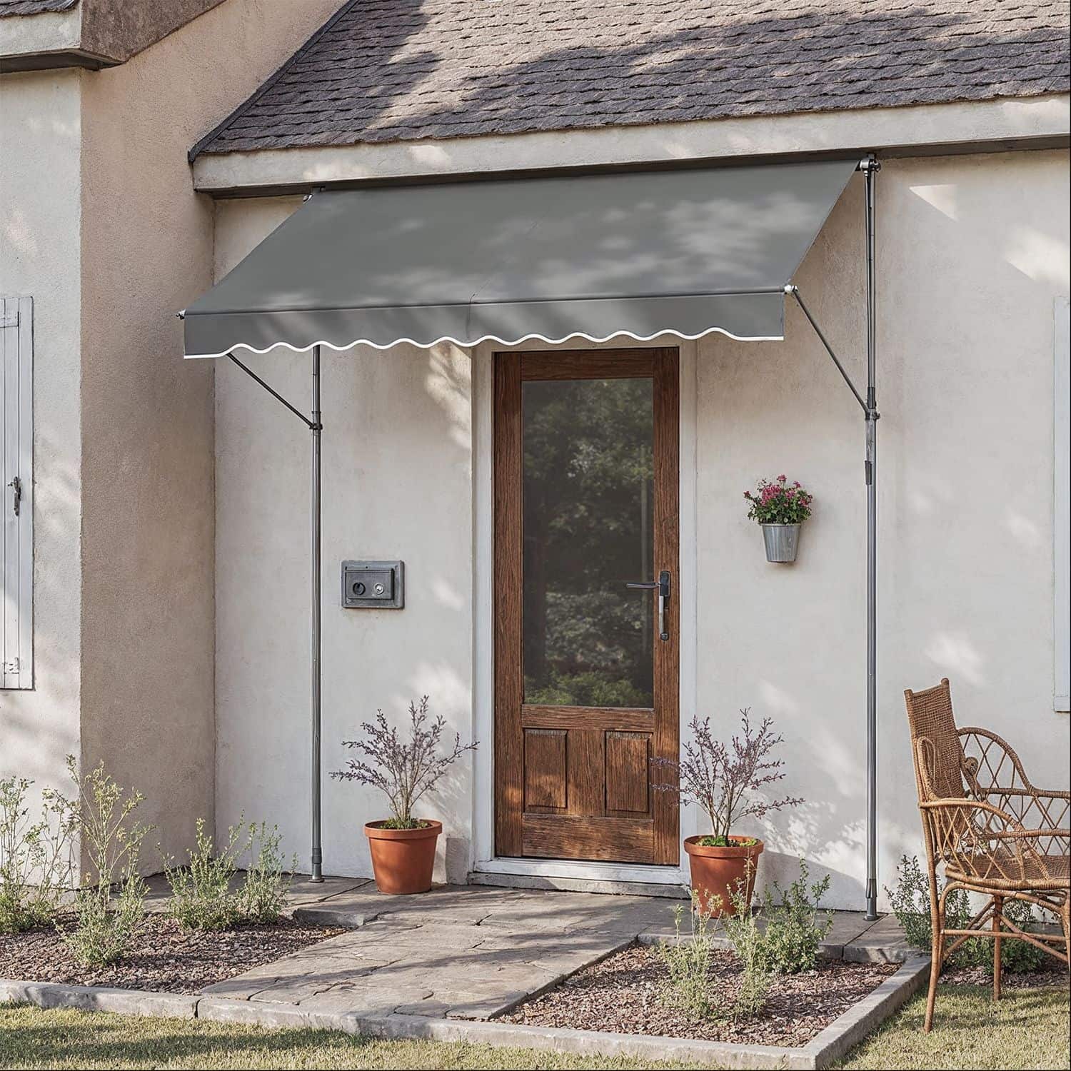 Klemmmarkise, Balkonmarkise, höhenverstellbar Klemmmarkise, Balkonmarkise, höhenverstellbar