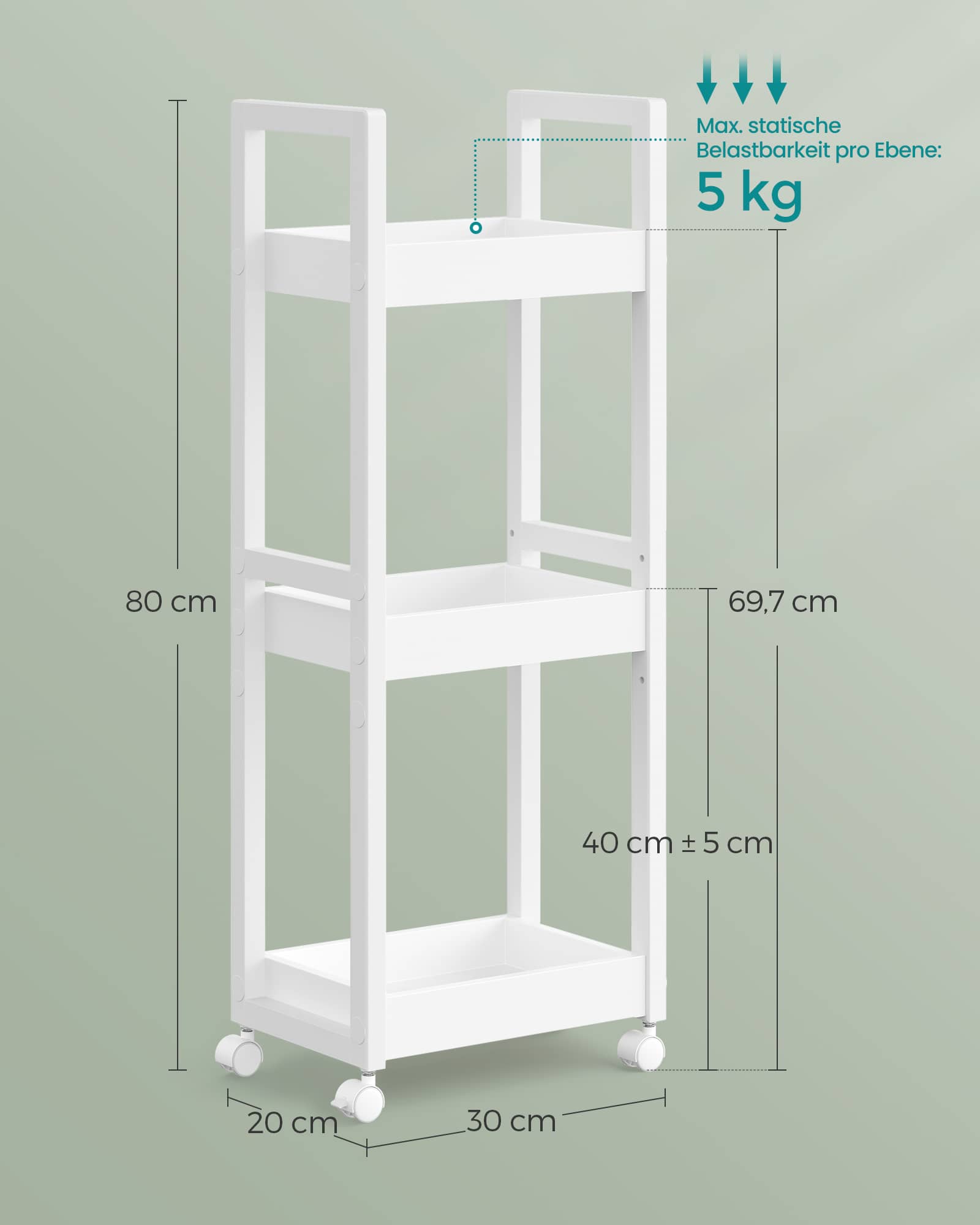 Badezimmerregal mit 3 Ebenen schmal platzsparend weiß Badezimmerregal mit 3 Ebenen schmal platzsparend weiß