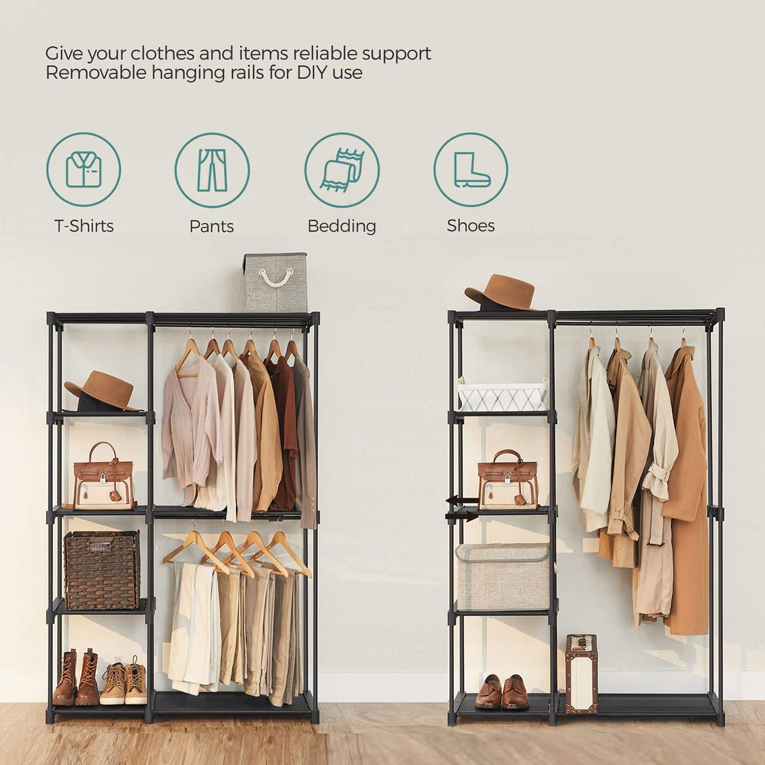 Offener Kleiderschrank-RYG24BK Offener Kleiderschrank-RYG24BK
