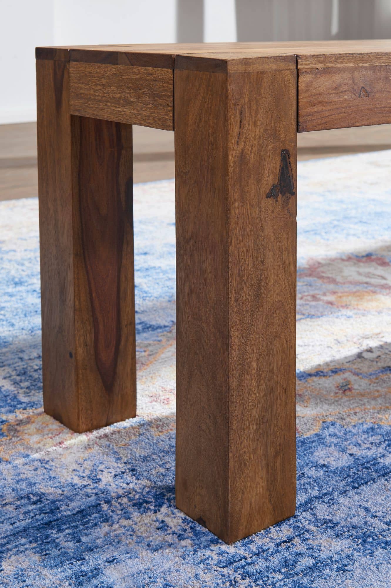Esszimmer Sitzbank MUMBAI Massiv-Holz Sheesham 140 x 45 x 35 cm Holz-Bank Natur-Produkt Küchenbank im Landhaus-Stil Esszimmer Sitzbank MUMBAI Massiv-Holz Sheesham 140 x 45 x 35 cm Holz-Bank Natur-Produkt Küchenbank im Landhaus-Stil