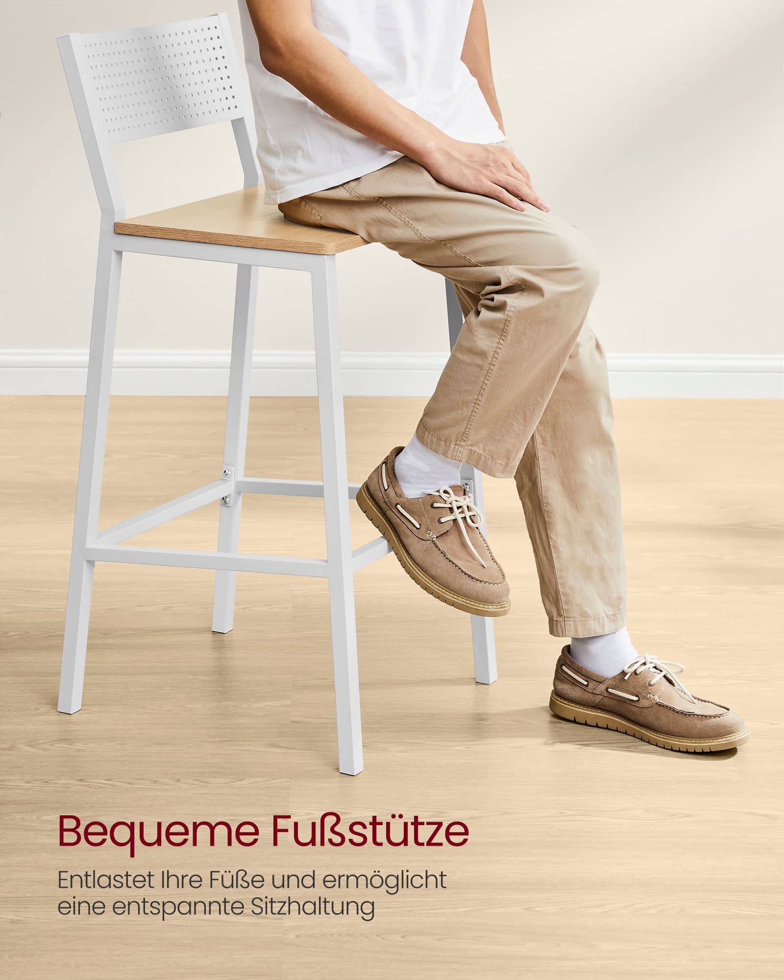 Industrie-Design Barhocker 2er Set beigeweiß-LBC070W09 Industrie-Design Barhocker 2er Set beigeweiß-LBC070W09