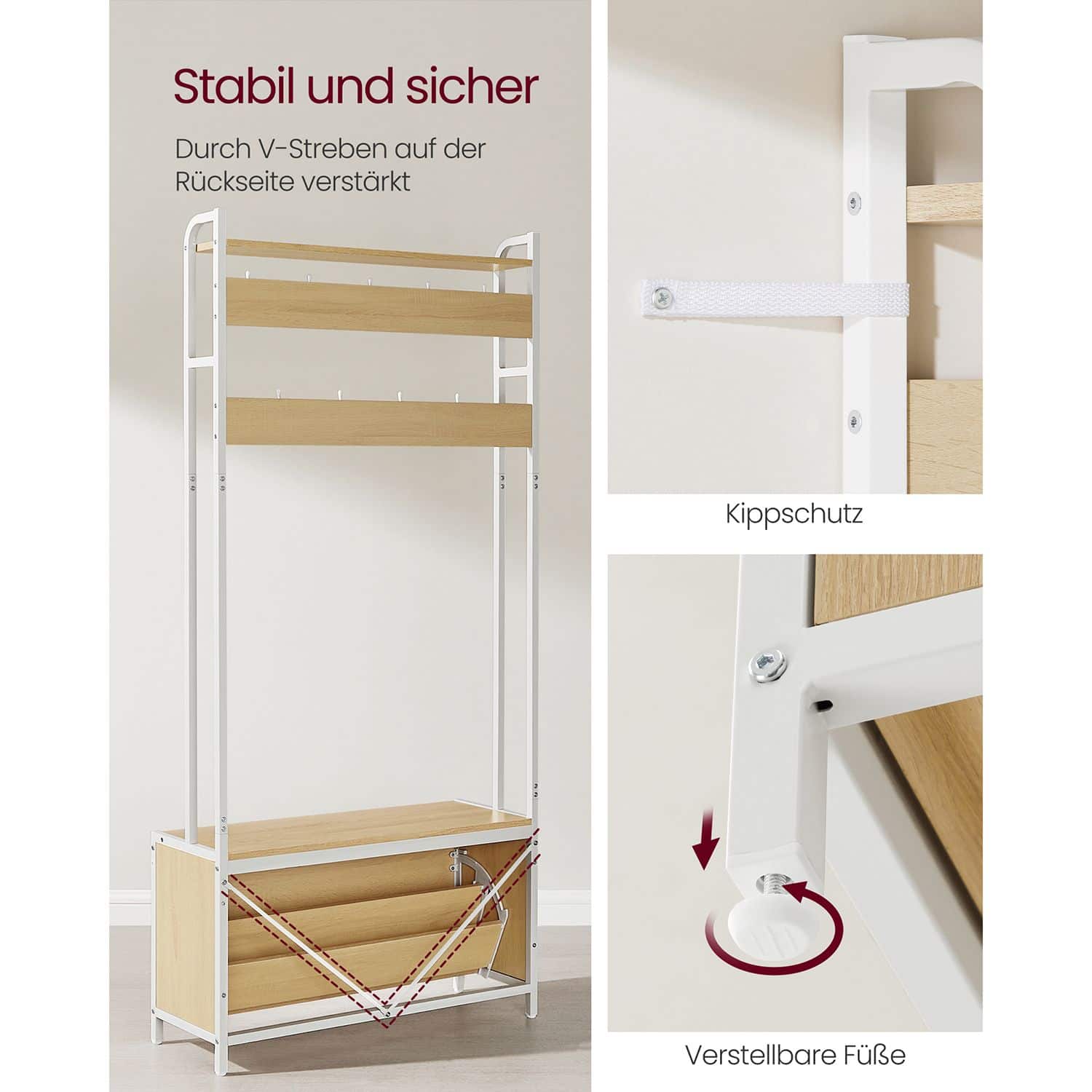 Garderobenständer mit Schuhschrank Garderobenständer mit Schuhschrank