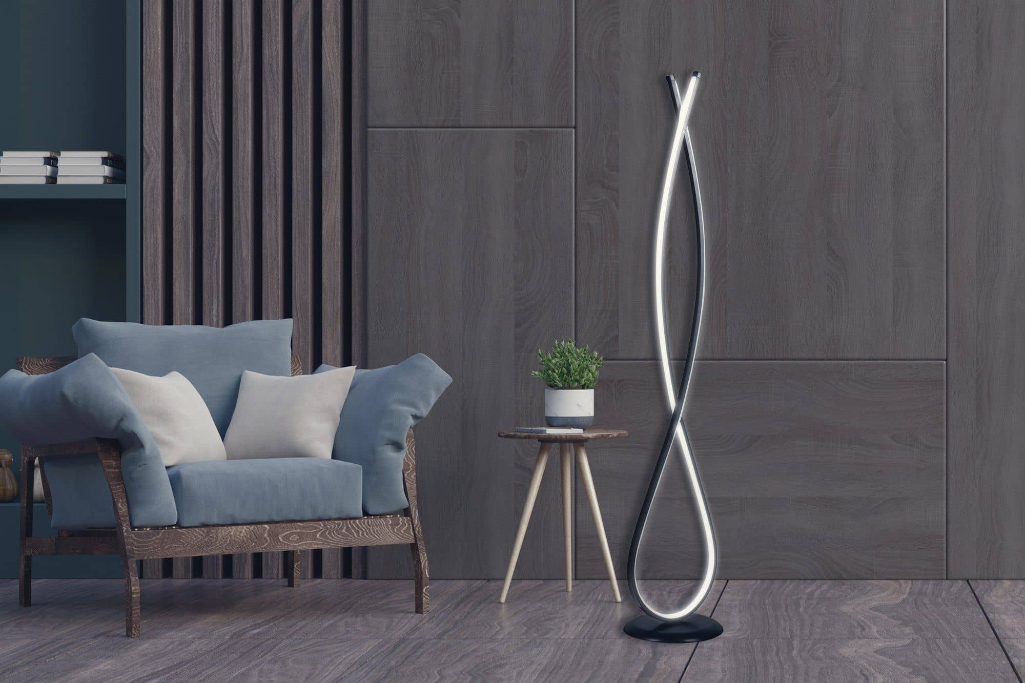 Infinity Black - Multicolor - Stehlampe