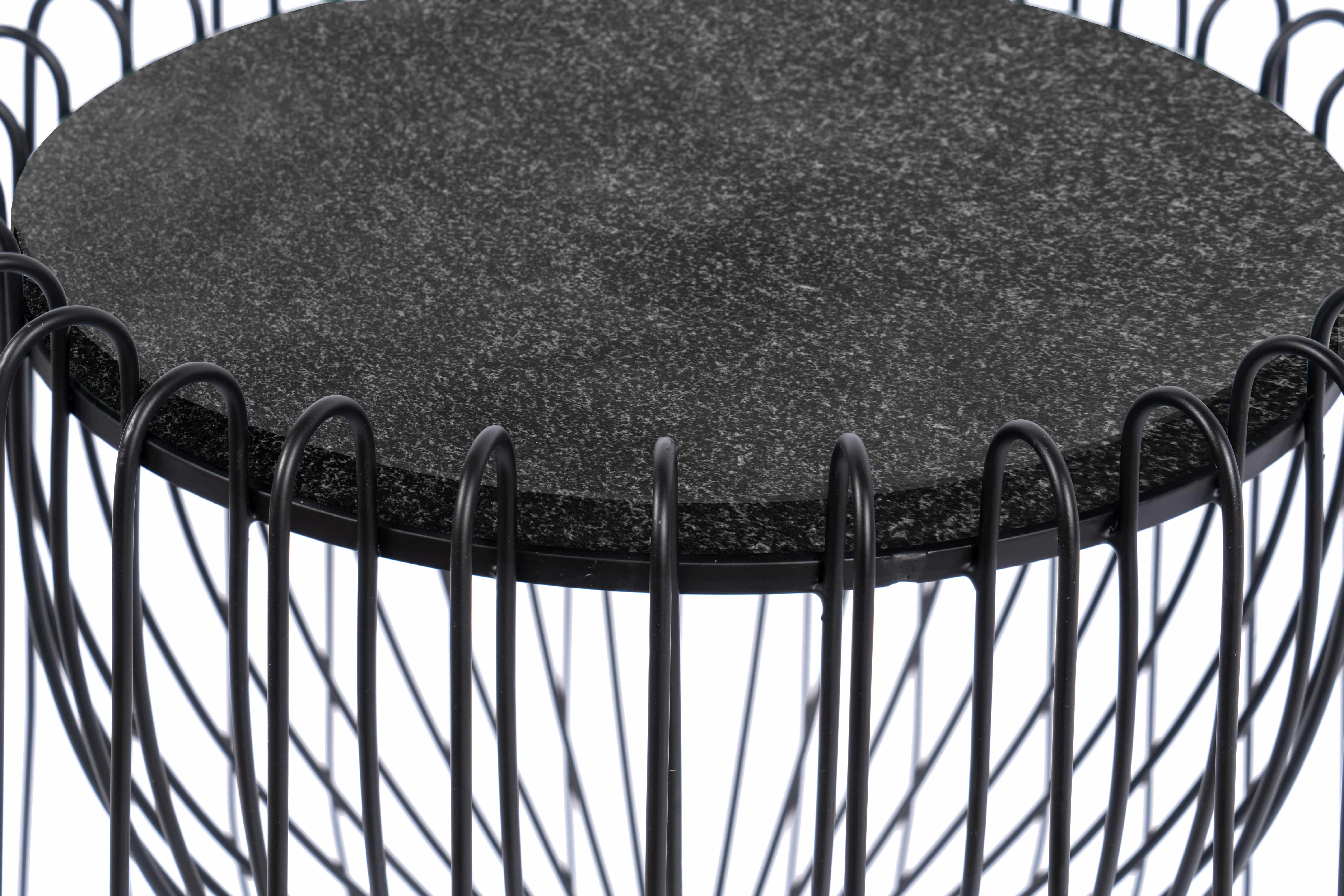 Beistelltisch Malibu 225 Weiß / Messing Beistelltisch Malibu 225 Weiß / Messing