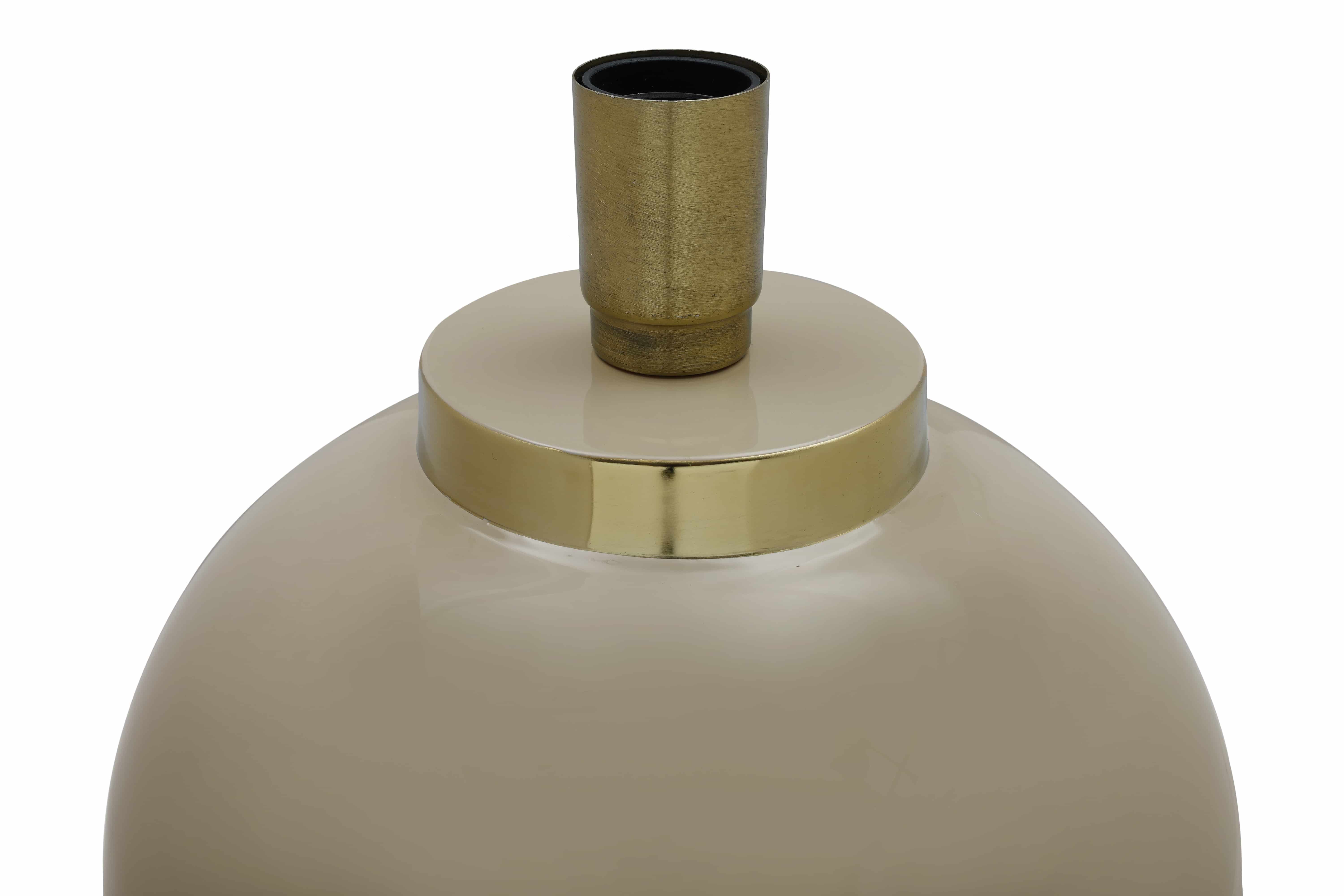 Tischlampe Art Deco 125 Taupe / Gold