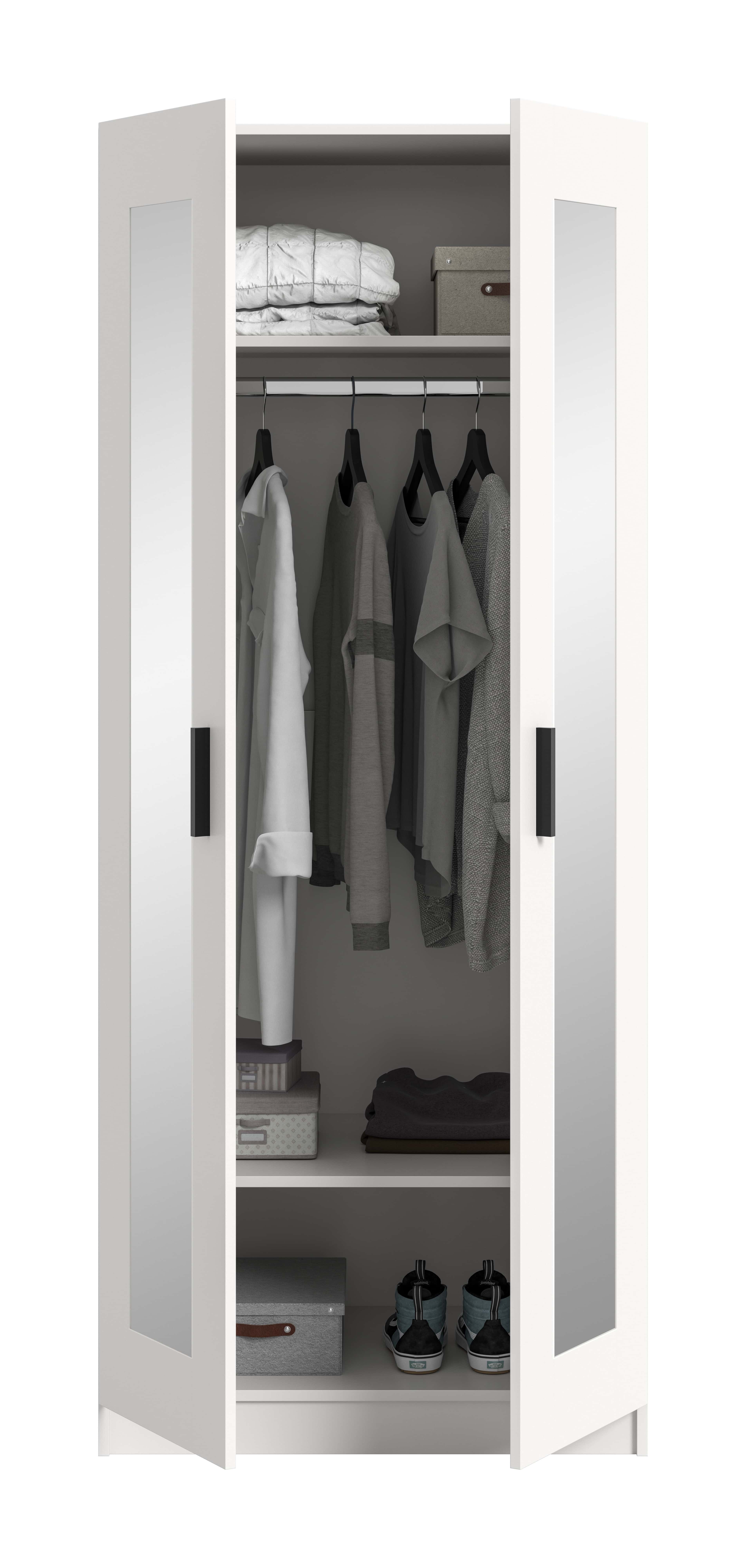 Visby Kleiderschrank 2-türig