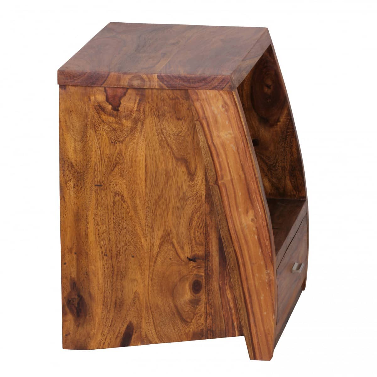 Nachttisch MUMBAI Massiv-Holz Sheesham Nacht-Kommode 53 cm 1 Schublade Ablage Nachtschrank Landhaus-Stil Echt-Holz Nachttisch MUMBAI Massiv-Holz Sheesham Nacht-Kommode 53 cm 1 Schublade Ablage Nachtschrank Landhaus-Stil Echt-Holz