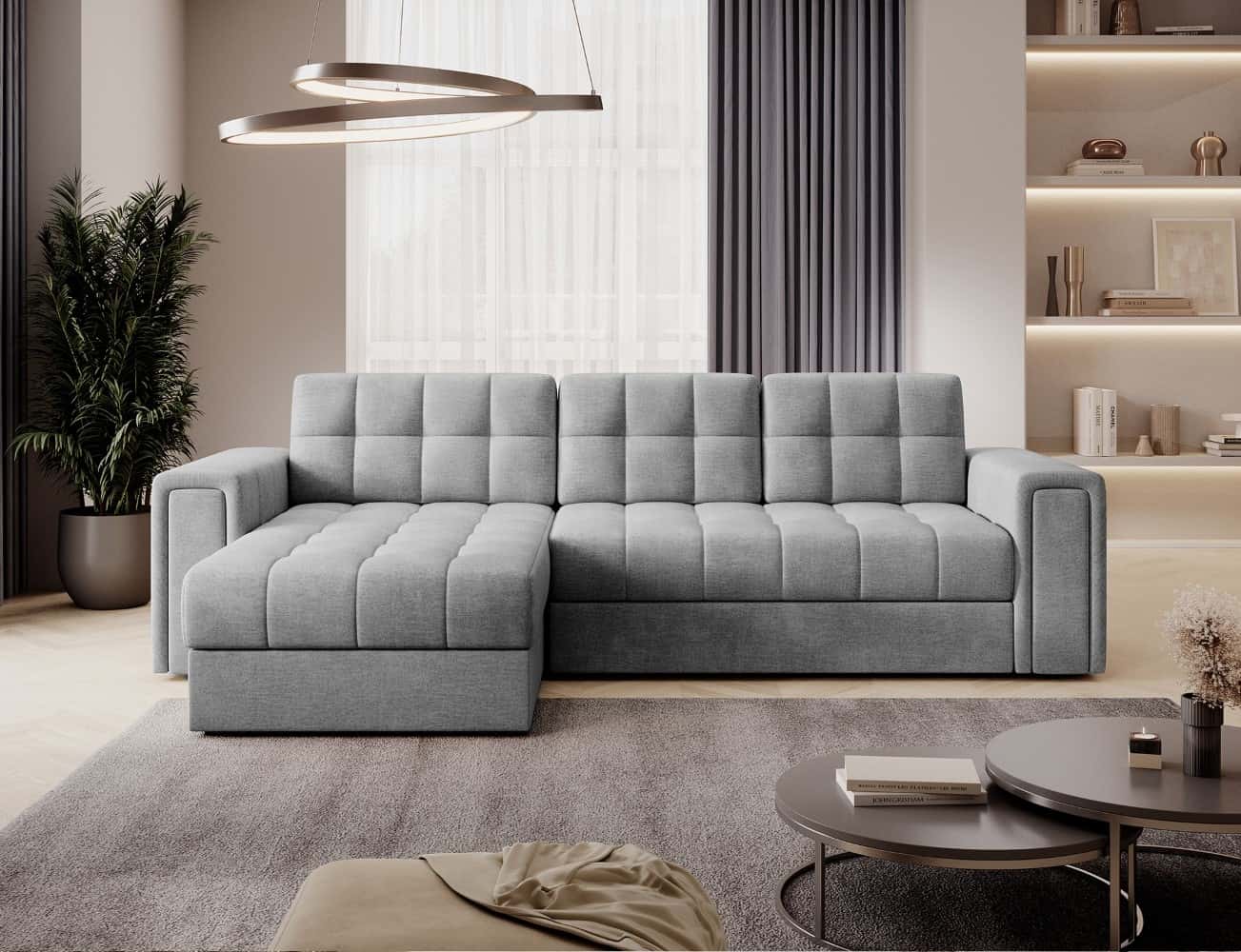 Ecksofa Blenvi mit Schlaffunktion & Bettkasten | Eltap | Monolith | beidseitig montierbar Ecksofa Blenvi mit Schlaffunktion & Bettkasten | Eltap | Monolith | beidseitig montierbar