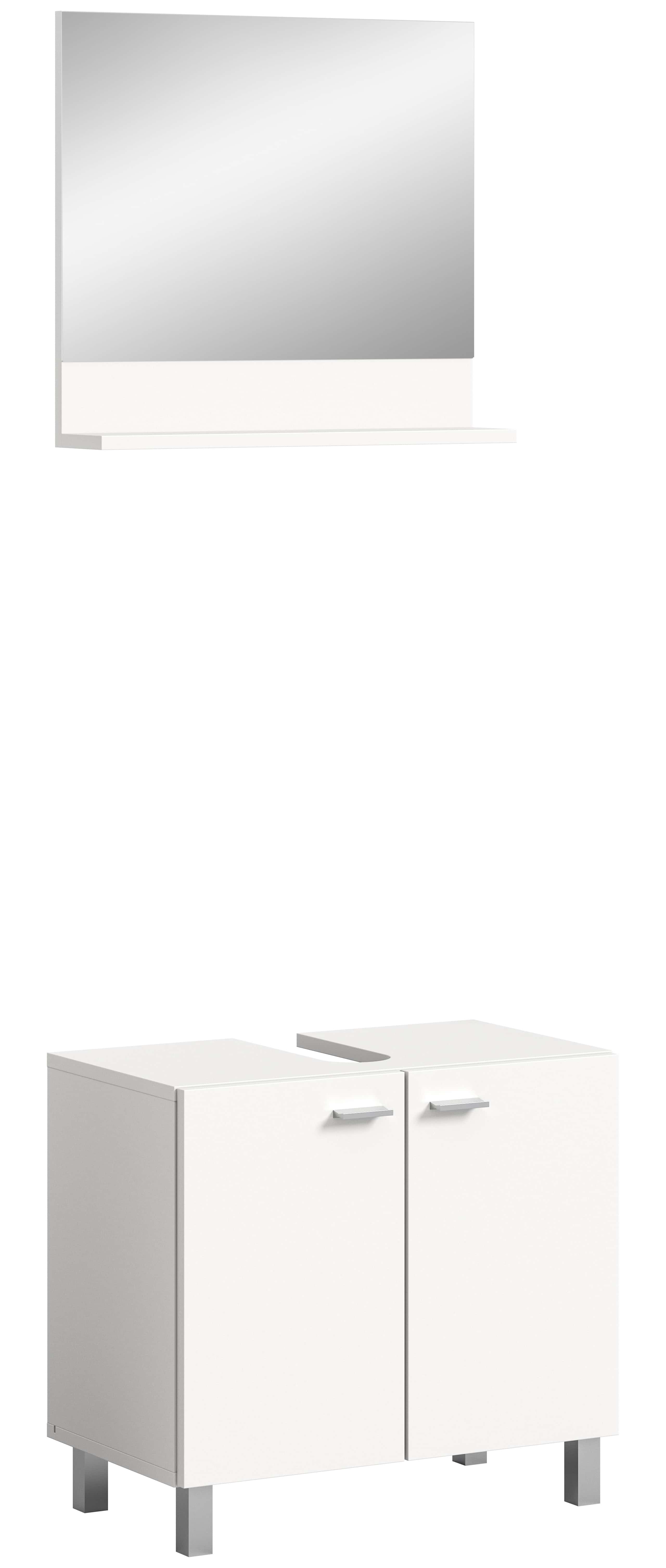 Boston Waschbeckenunterschrank + Spiegel