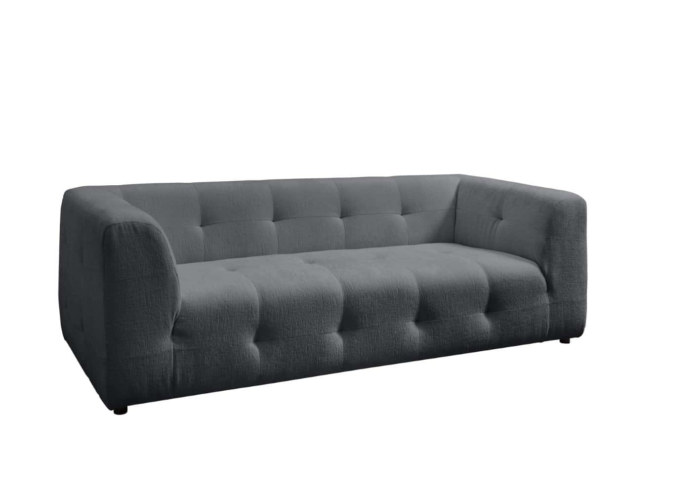 Sofa Set Velice 2,5er+2er+Hocker Benformato | Nero