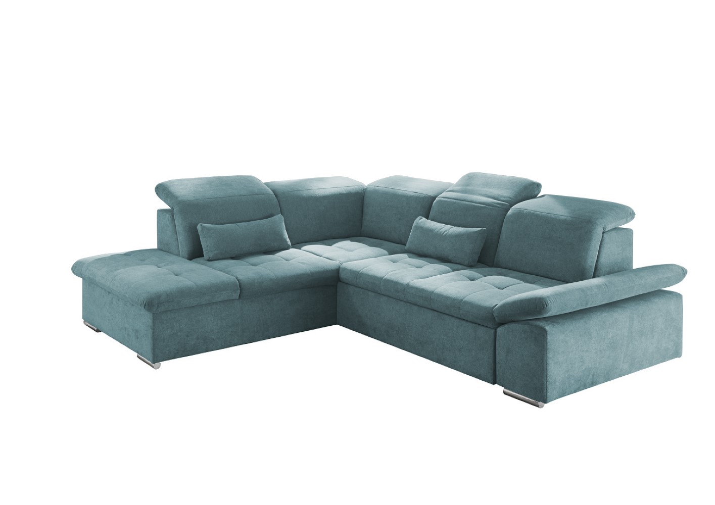 Ecksofa mit Schlaffunktion Wayne – verstellbaren Kopf- und Rückenlehnen