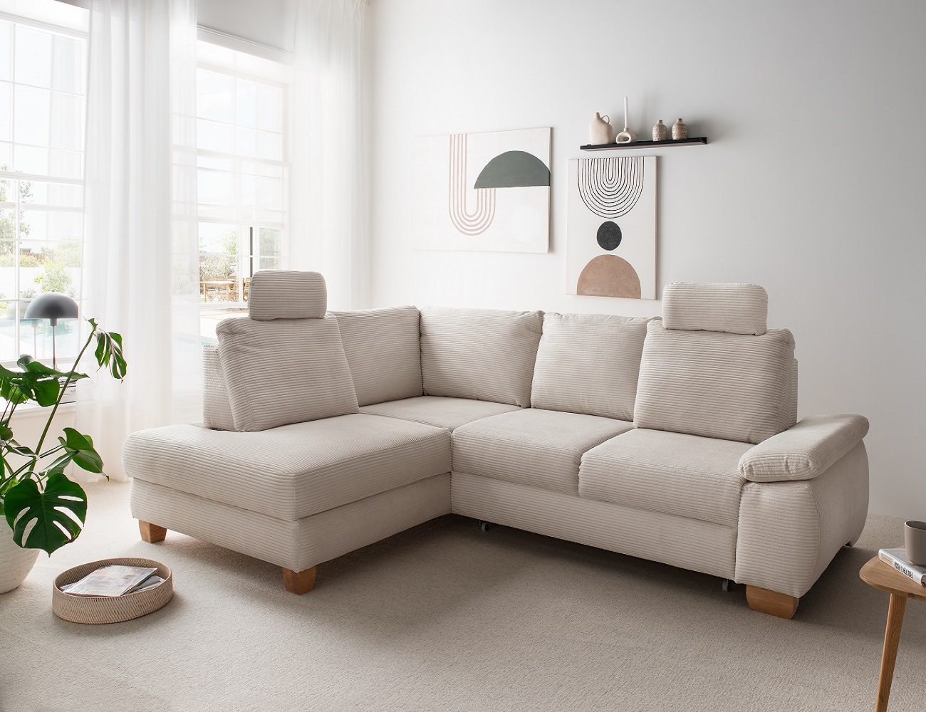 Positano Ecksofa mit Schlaffunktion und Bettkasten von Benformato Positano Ecksofa mit Schlaffunktion und Bettkasten von Benformato