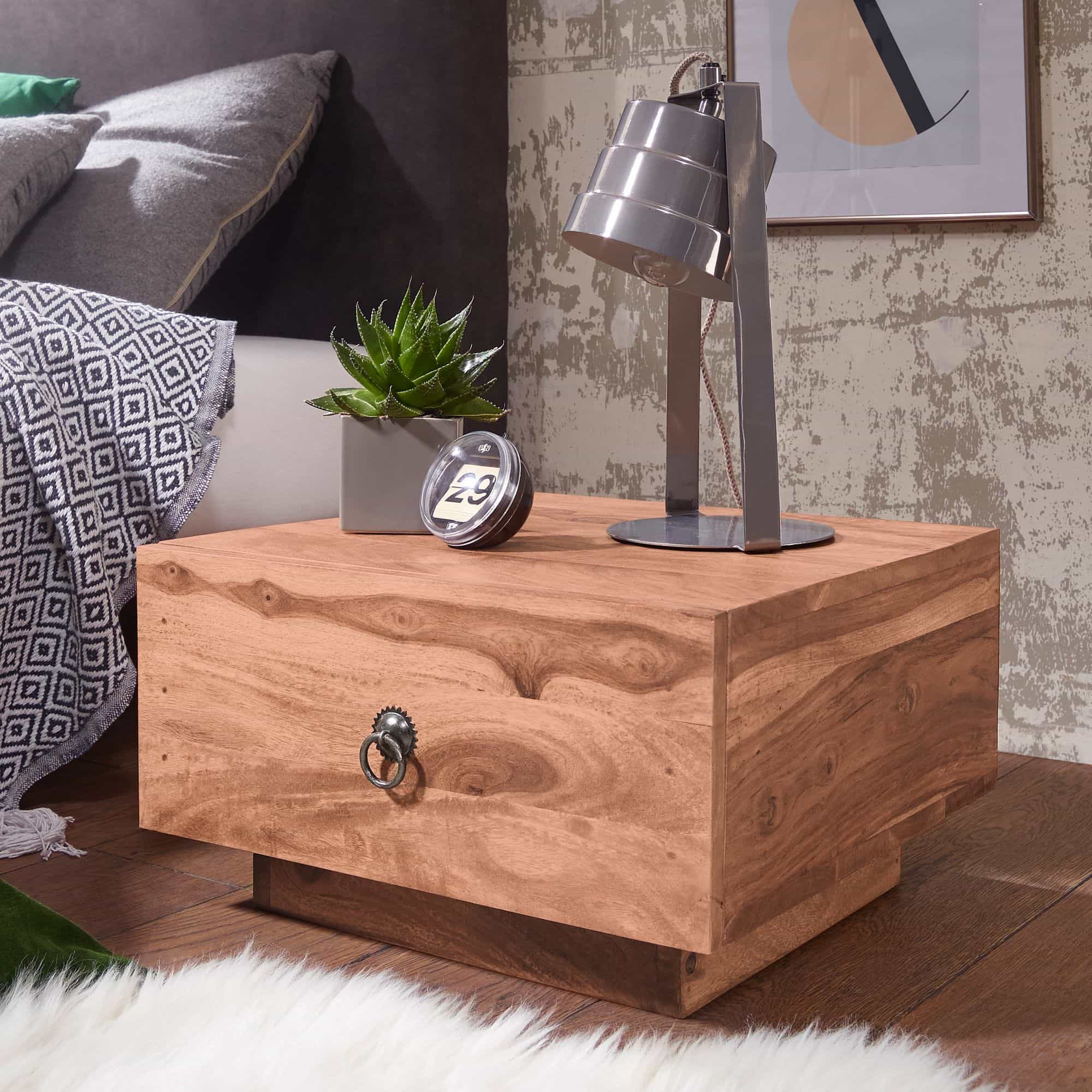 40328-WOHNLING-Design-Nachttisch-MUMBAI-Massiv-Holz1UB2OsPRcH8Im Design Nachttisch MUMBAI Massiv-Holz Akazie 40x40x25 cm