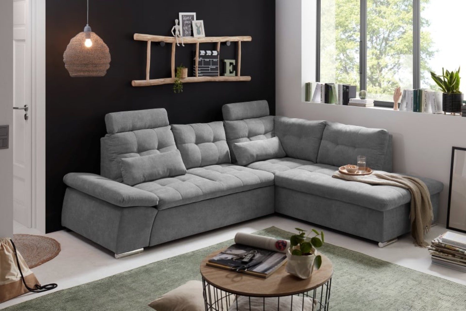 Nalo-2F-Rec_Uran-03-dark-grey_Milieu_ Dark Grey Delight: Zeitlose Eleganz mit dem Nalo Schlafsofa von ED Exciting Design