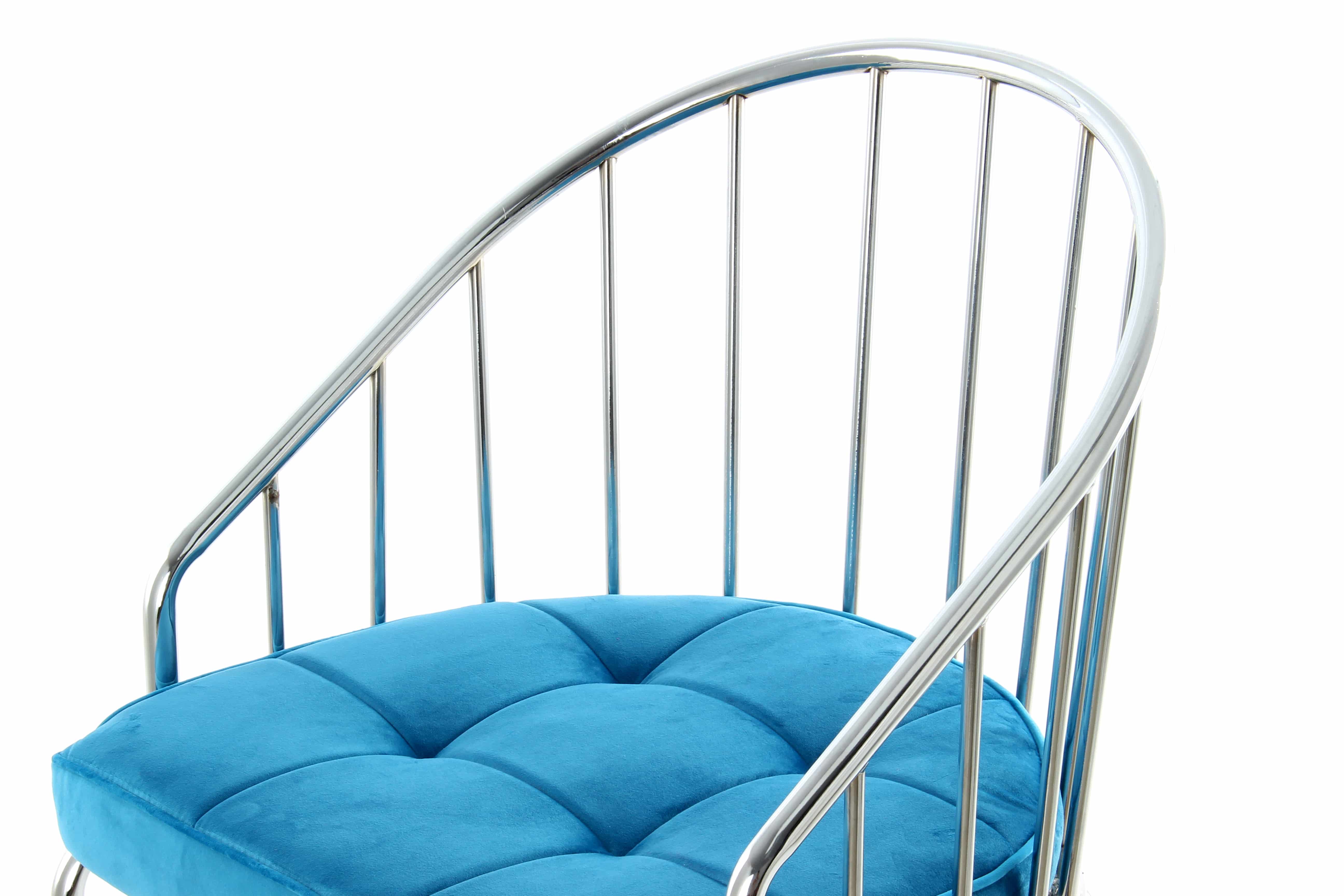 Stuhl Palma 110 Blau / Chrom