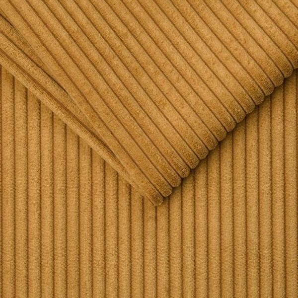 XXL Loveseat Barura aus Cordstoff – Mustard Orange XXL Loveseat Barura aus Cordstoff – Mustard Orange