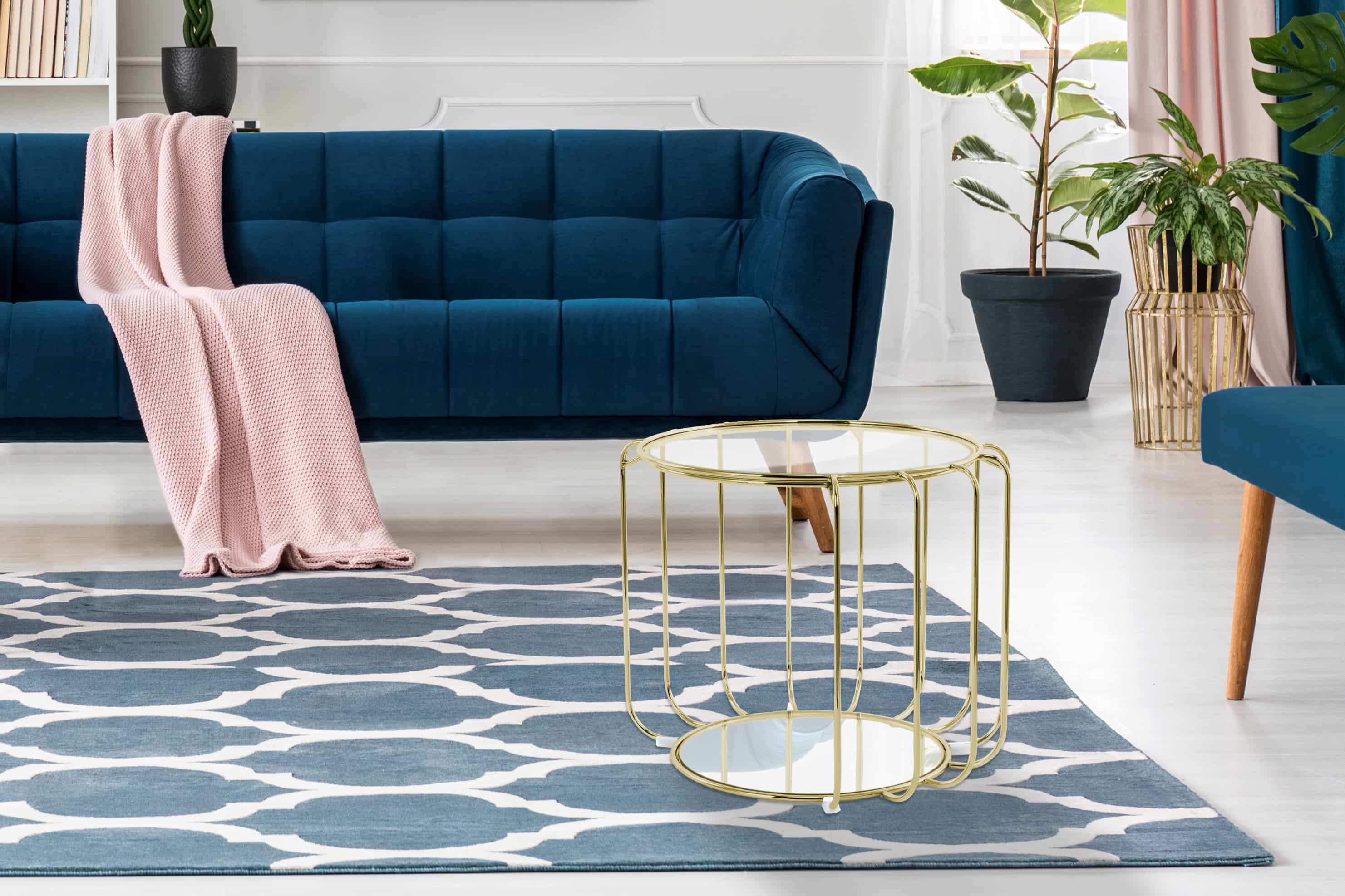 Beistelltisch Shirley 110 Gold Beistelltisch Shirley 110 Gold