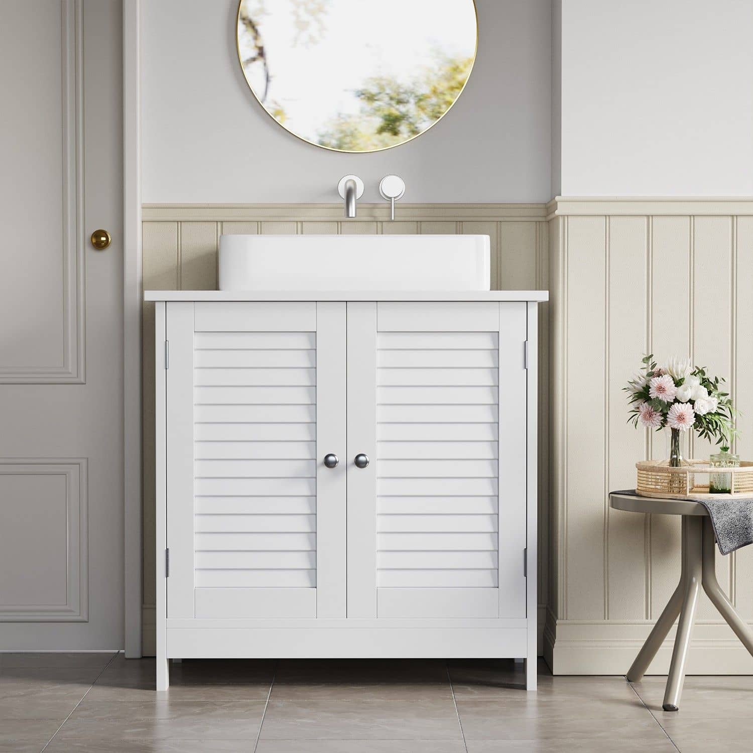 Waschbeckenunterschrank, Badezimmerschrank, Aufbewahrungsschrank Waschbeckenunterschrank, Badezimmerschrank, Aufbewahrungsschrank