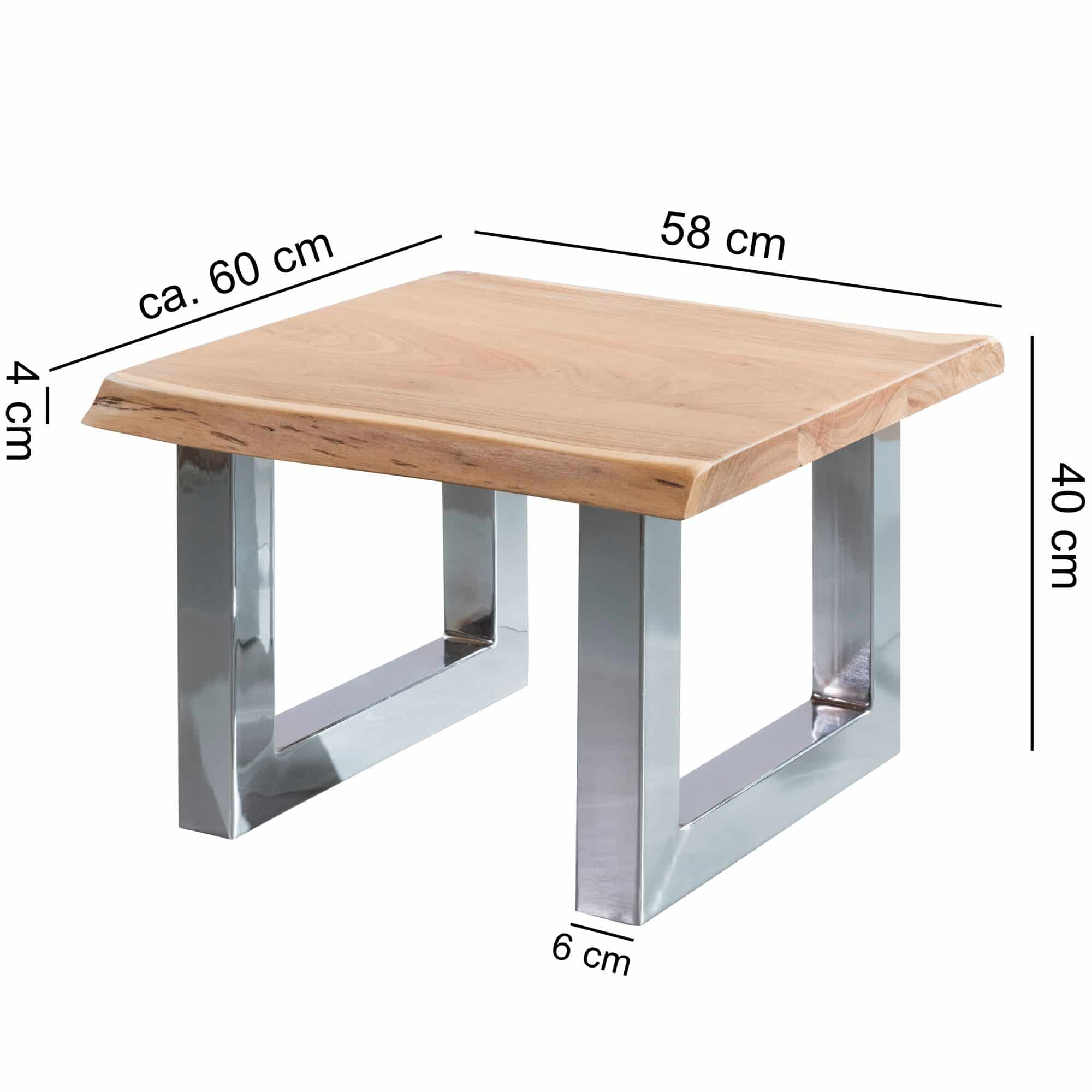 46337-WOHNLING-Couchtisch-ASURA-58-x-40-x-60-cm-A_2 Couchtisch 58 x 40 x 60 cm Akazie Massiv Holz Metallgestell Braun