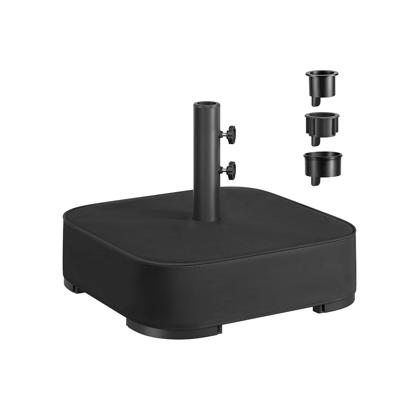 Sonnenschirmständer quadratisch für 1,5-3 m Sonnenschirm schwarz