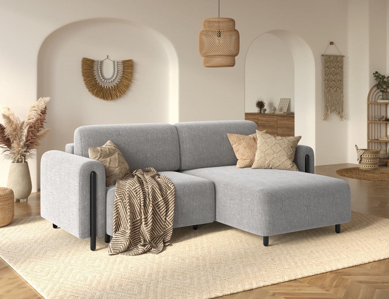 Ecksofa Acossta von Eltap Amore Mikrofaser mit Schlaffunktion Bettkasten Ecksofa Acossta von Eltap Amore Mikrofaser mit Schlaffunktion Bettkasten