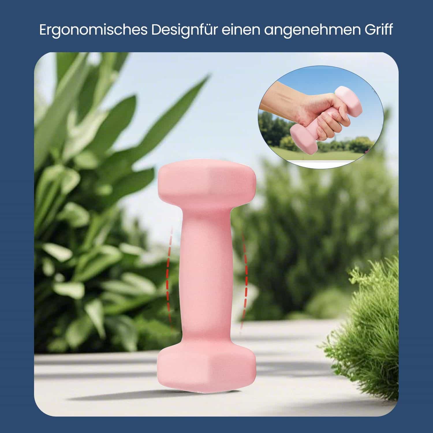 Hantel-Set, 3 Paar, 2 x 1 kg Hantel-Set, 3 Paar, 2 x 1 kg