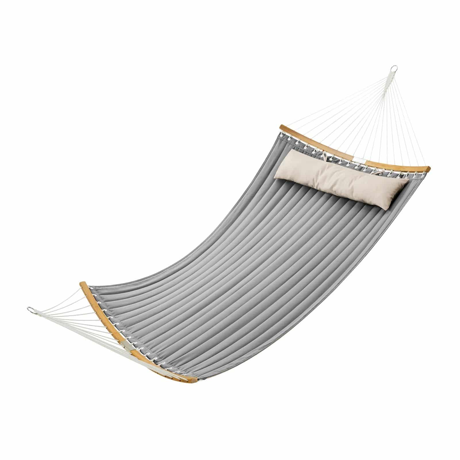 Doppel-Hängematte, gepolstert mit Kissen, Outdoor Camping Hängematte